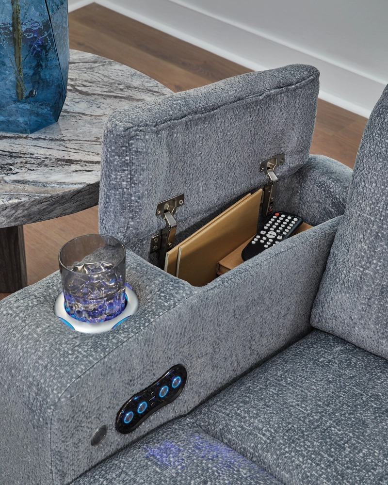 Studio Cave Polyester Power Reclining Living Room Set