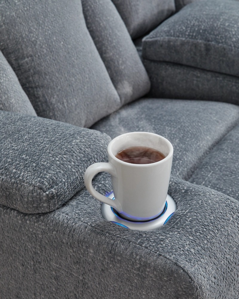 Studio Cave Polyester Power Reclining Living Room Set