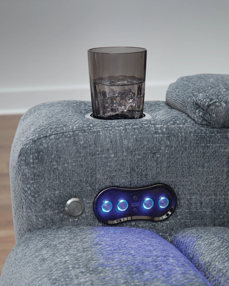 Studio Cave Polyester Power Reclining Living Room Set