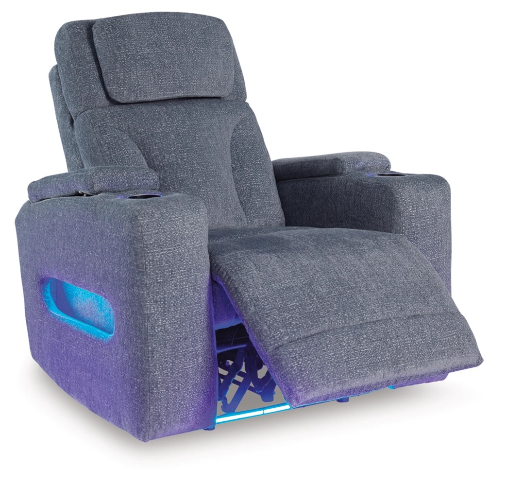 Studio Cave Polyester Power Recliner w/Adjustable Headrest