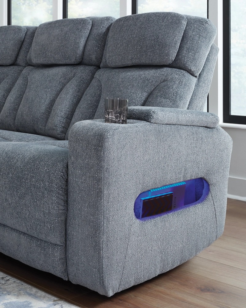 Studio Cave Polyester Power Reclining Living Room Set