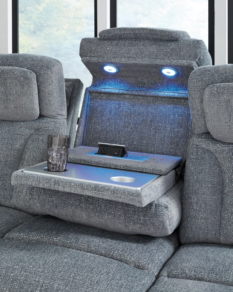 Studio Cave Polyester Power Reclining Living Room Set