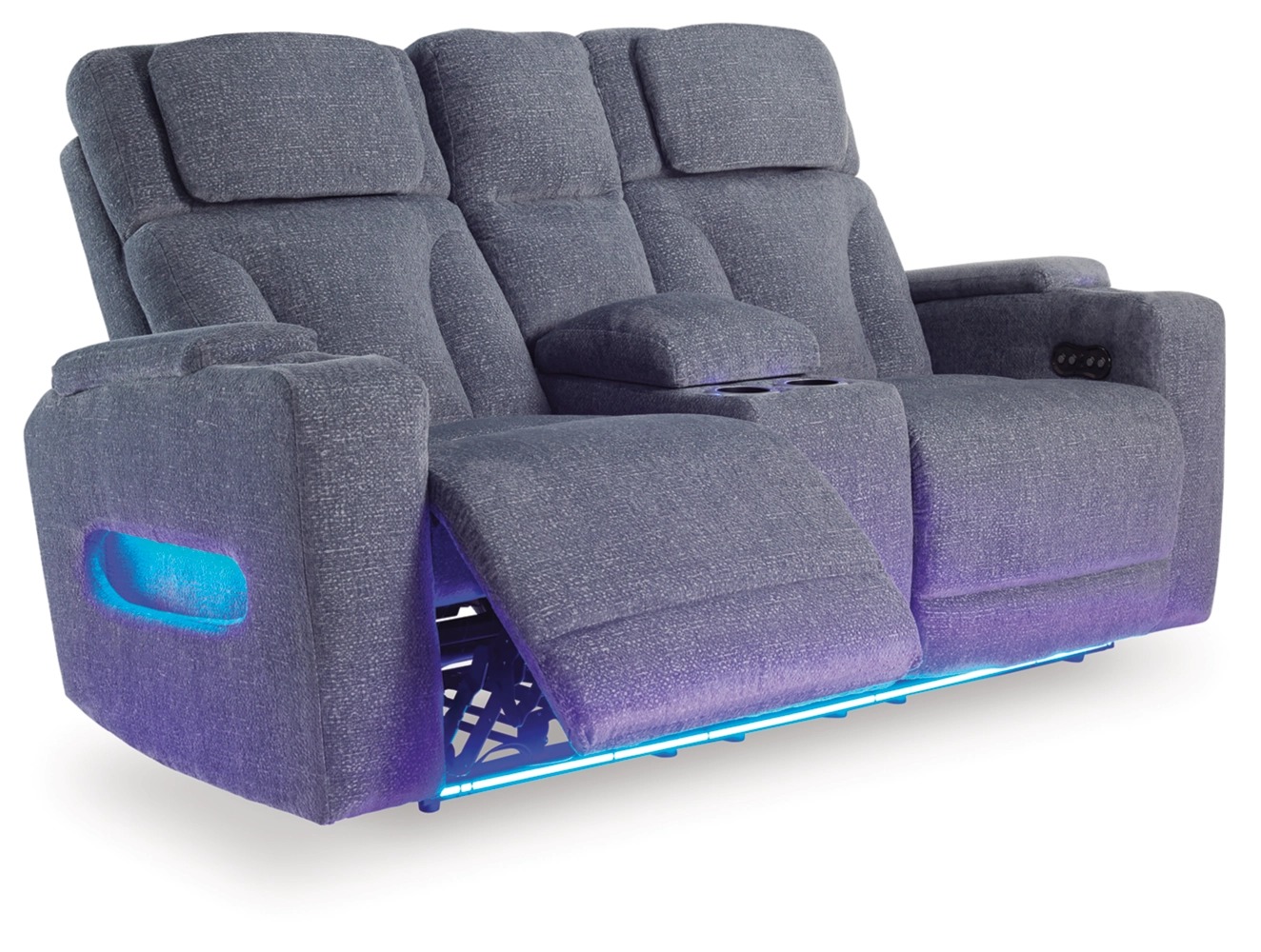 Studio Cave Polyester Power Reclining Living Room Set