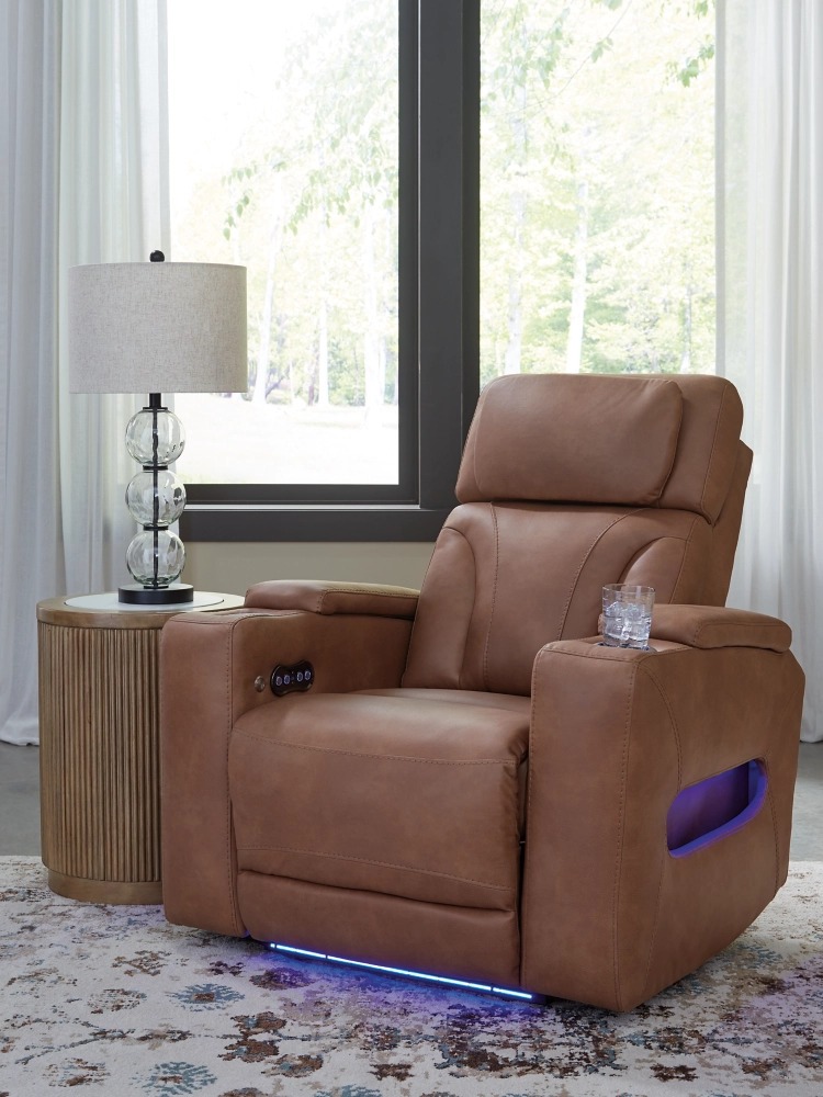 Clean-Slate Faux Leather Power Reclining Living Room Set