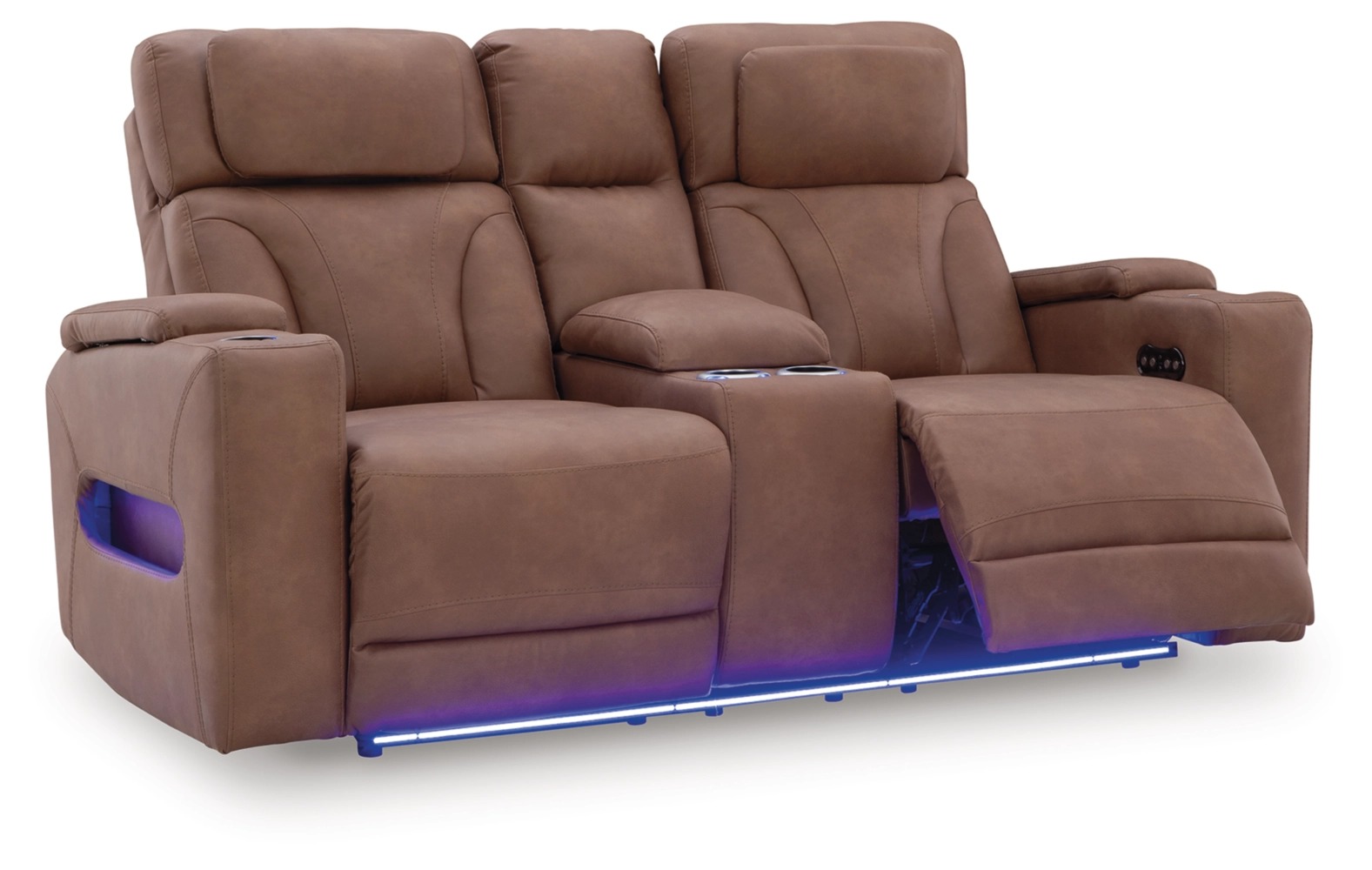 Clean-Slate Faux Leather Power Reclining Living Room Set