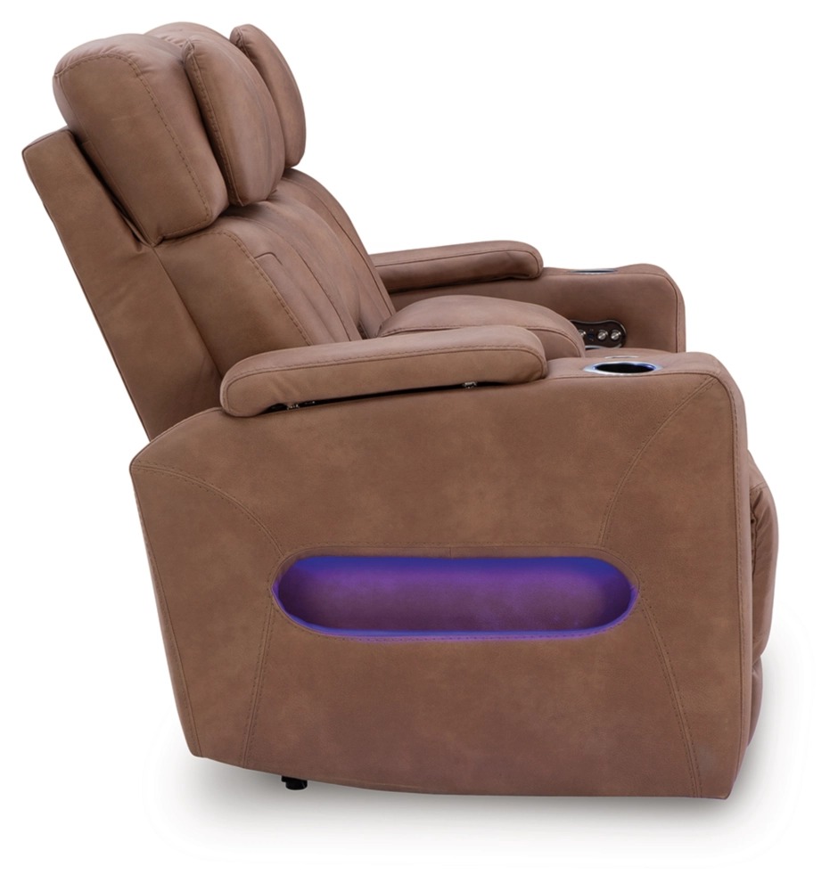 Clean-Slate Faux Leather Power Reclining Living Room Set