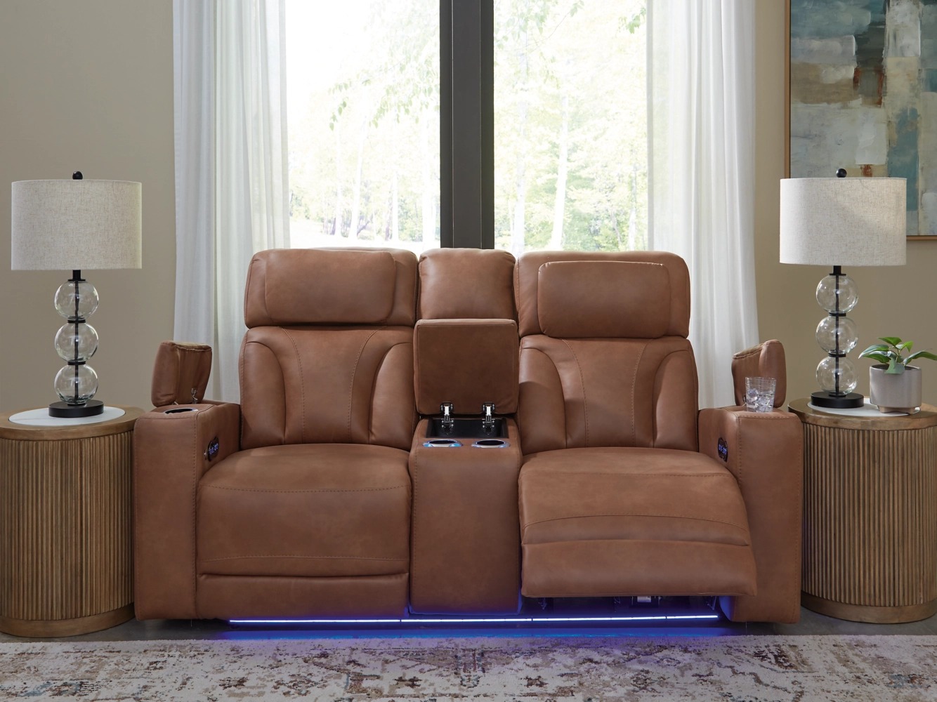 Clean-Slate - Dual Power Reclining Loveseat 