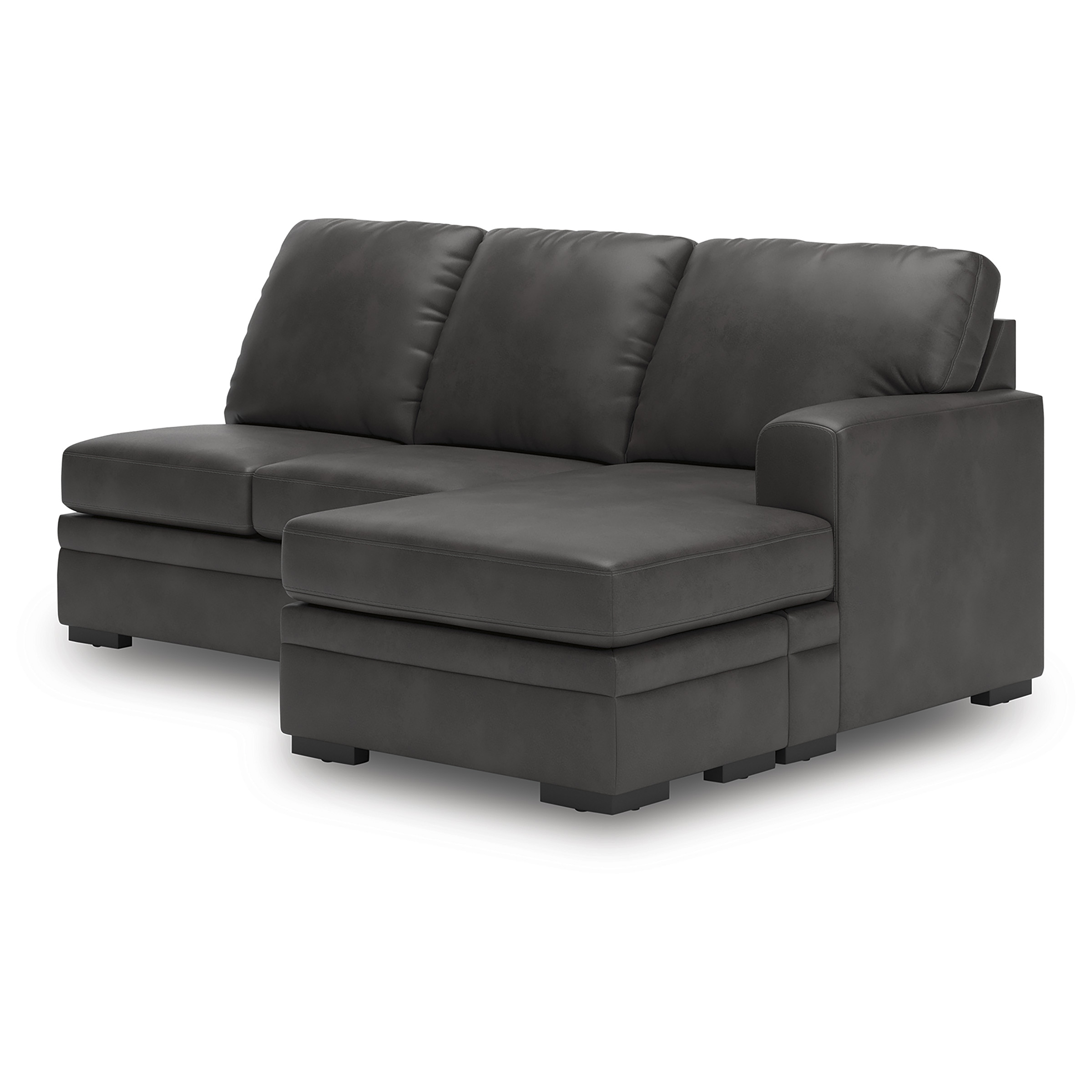 Lofton-Pike Faux Leather U-Shaped 2-Piece Sectional w/Left Arm Chaise Facing