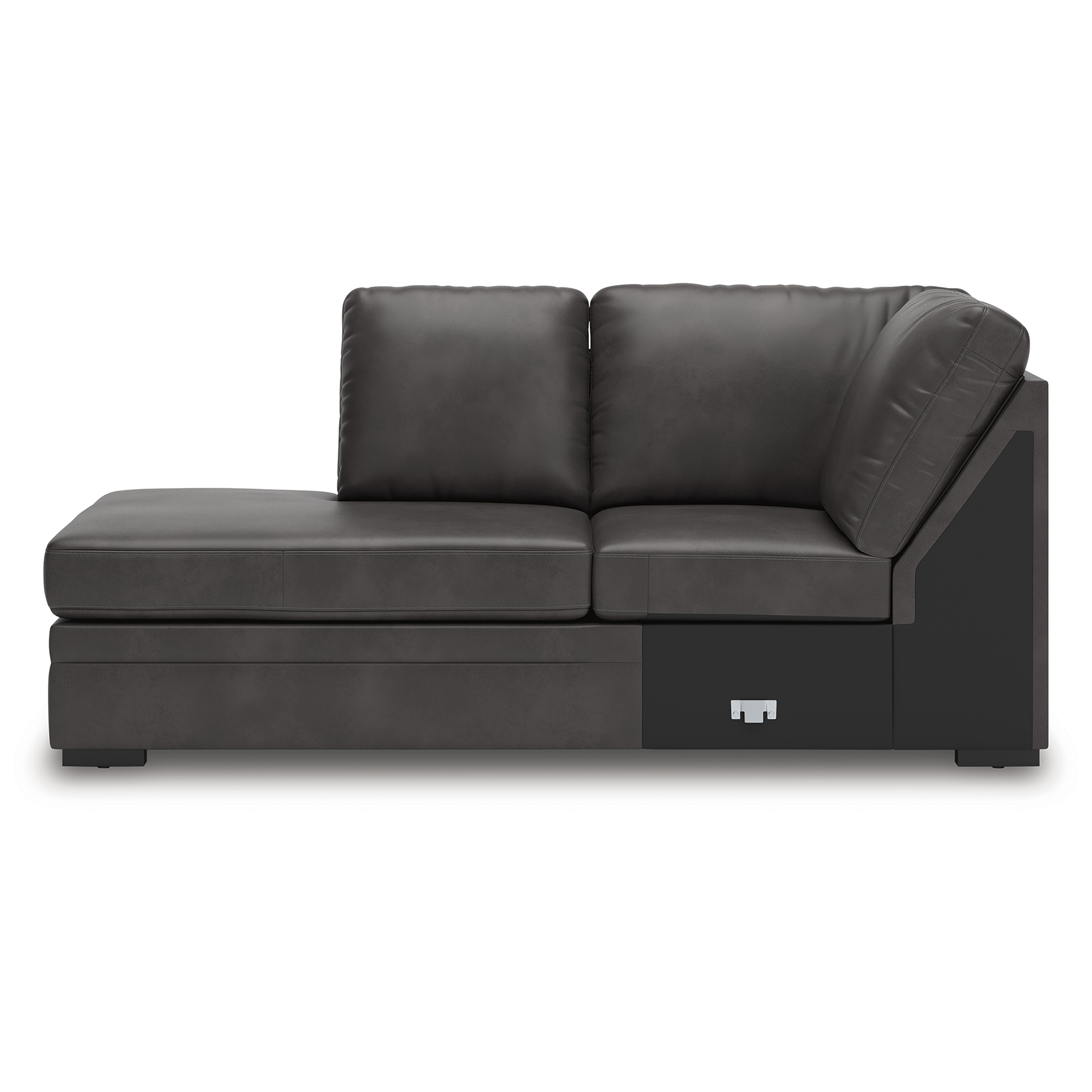 Lofton-Pike Faux Leather U-Shaped 2-Piece Sectional w/Left Arm Chaise Facing