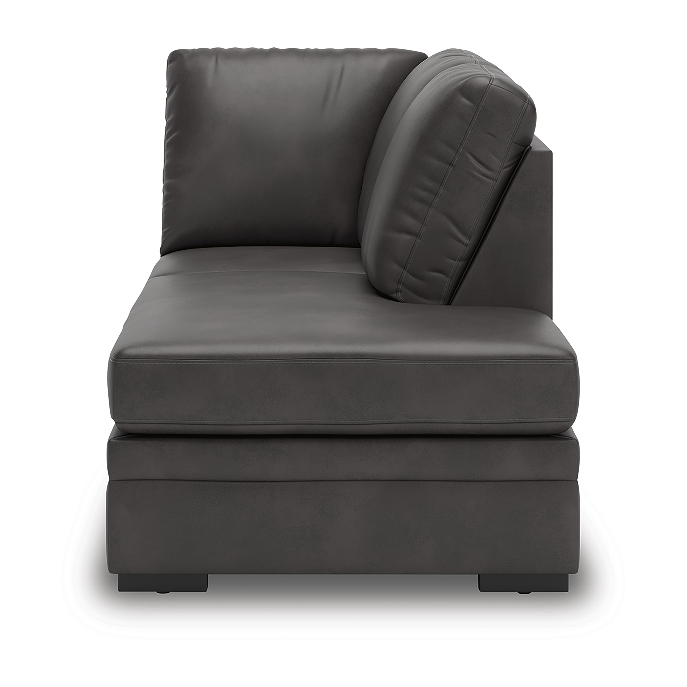 Lofton-Pike Faux Leather U-Shaped 2-Piece Sectional w/Left Arm Chaise Facing