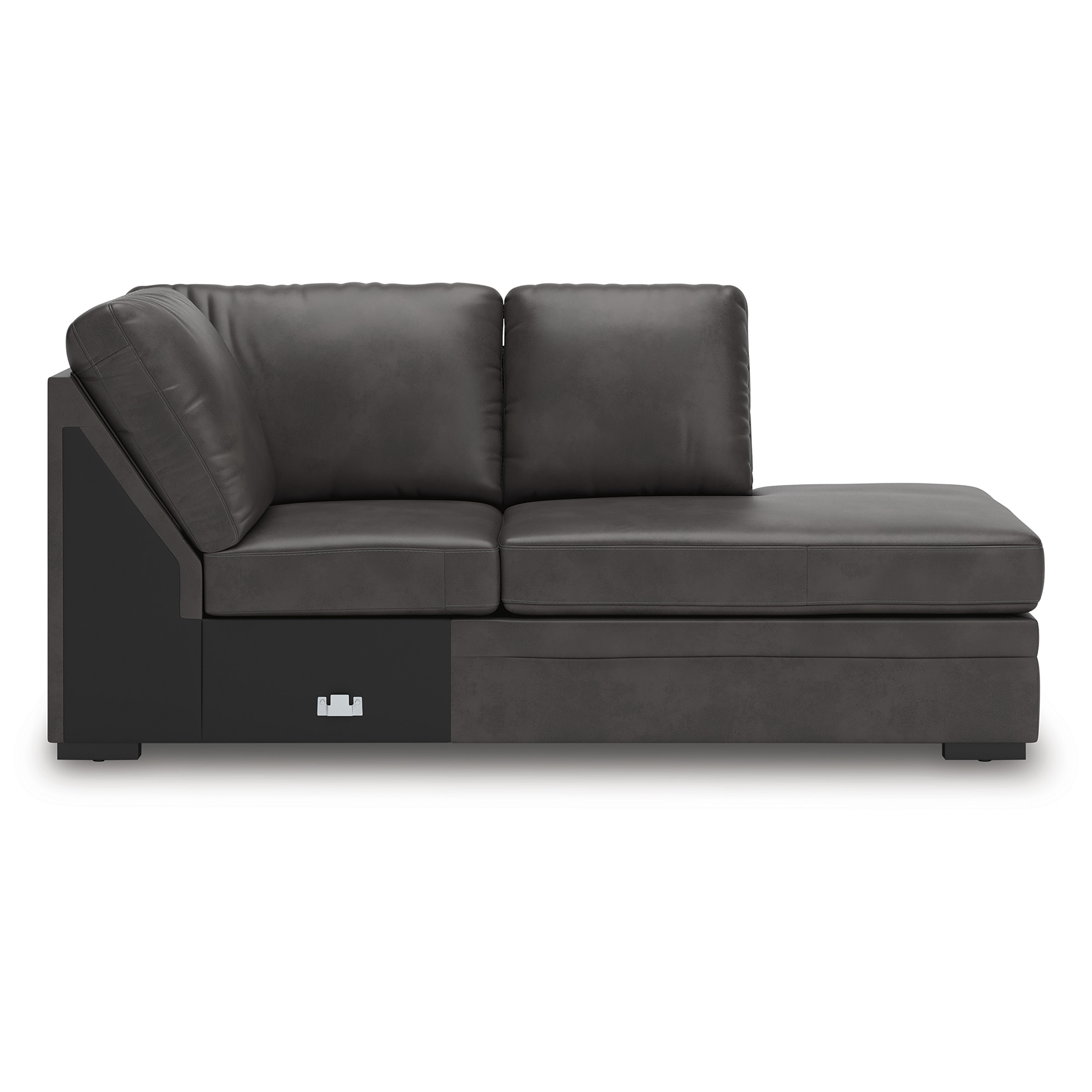 Lofton-Pike Faux Leather U-Shaped 2-Piece Sectional w/Left Arm Chaise Facing