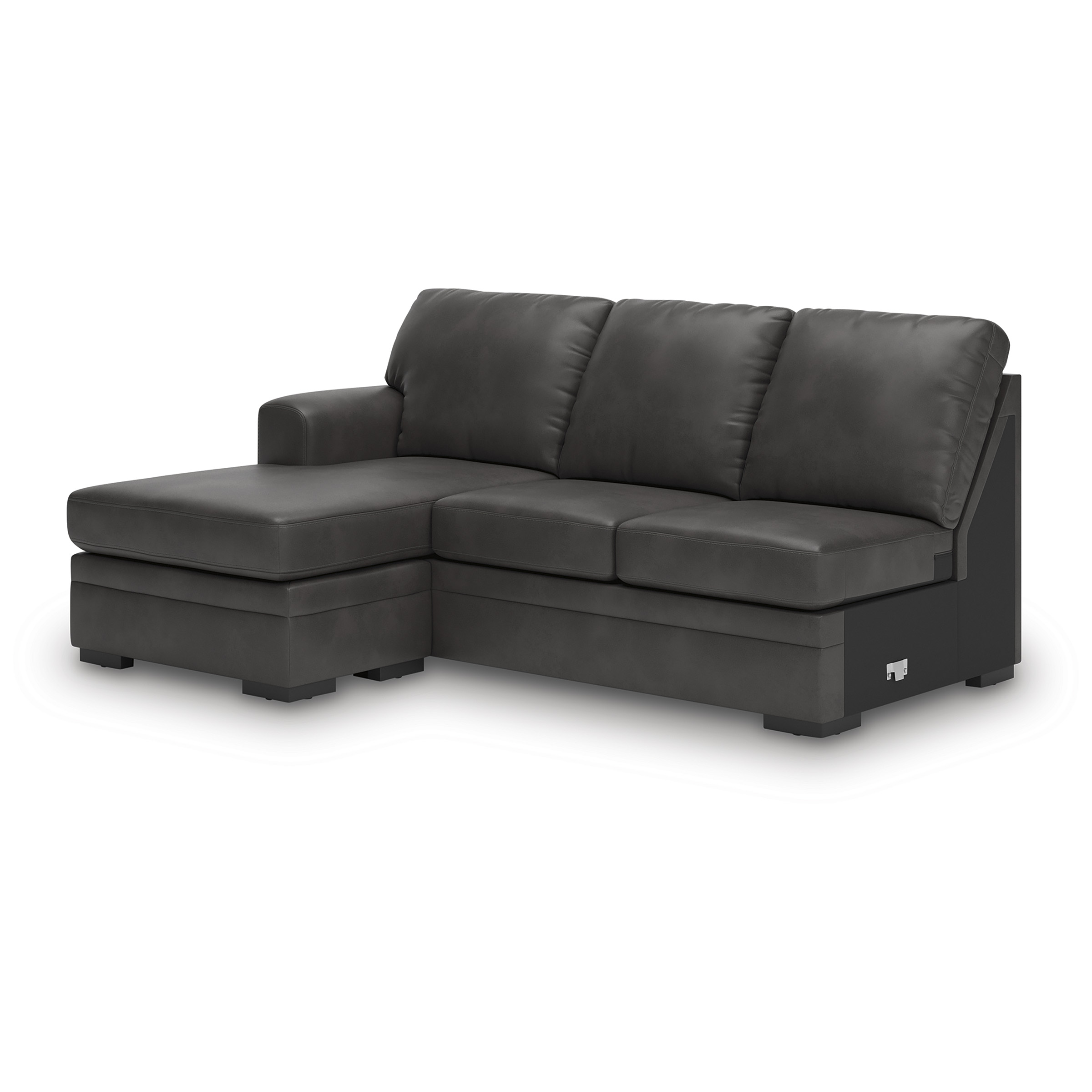 Lofton-Pike Faux Leather U-Shaped 2-Piece Sectional w/Left Arm Chaise Facing