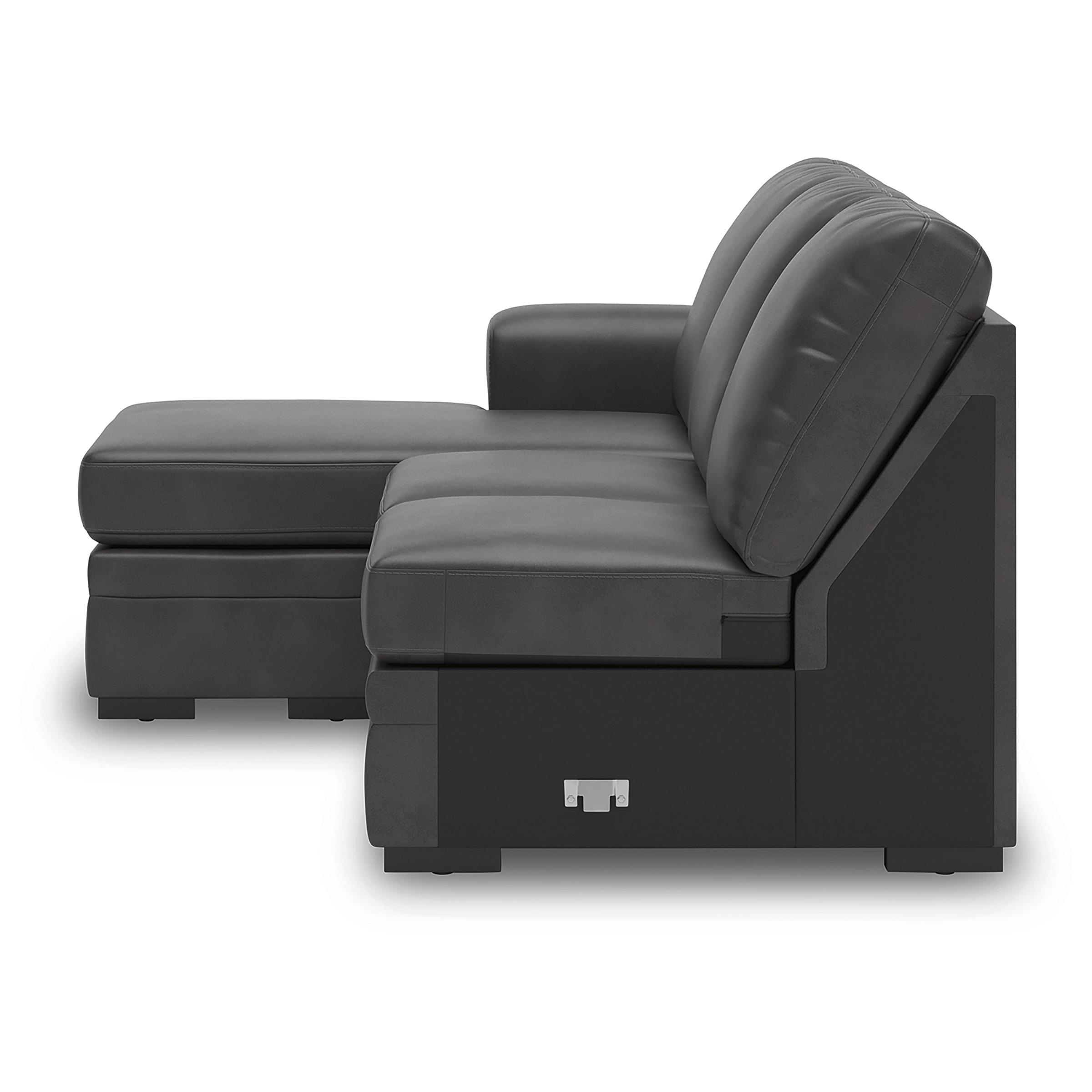 Lofton-Pike Faux Leather U-Shaped 2-Piece Sectional w/Left Arm Chaise Facing