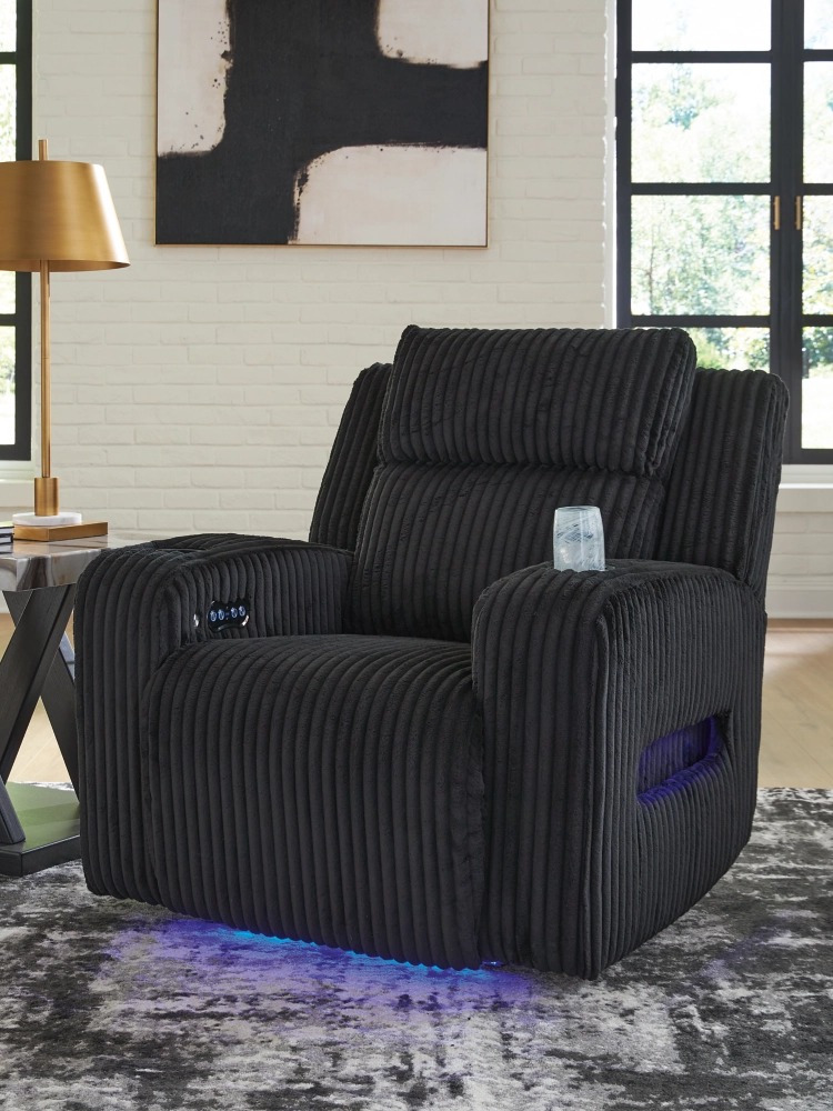 Forest Lake Polyester Power Reclining Living Room Set