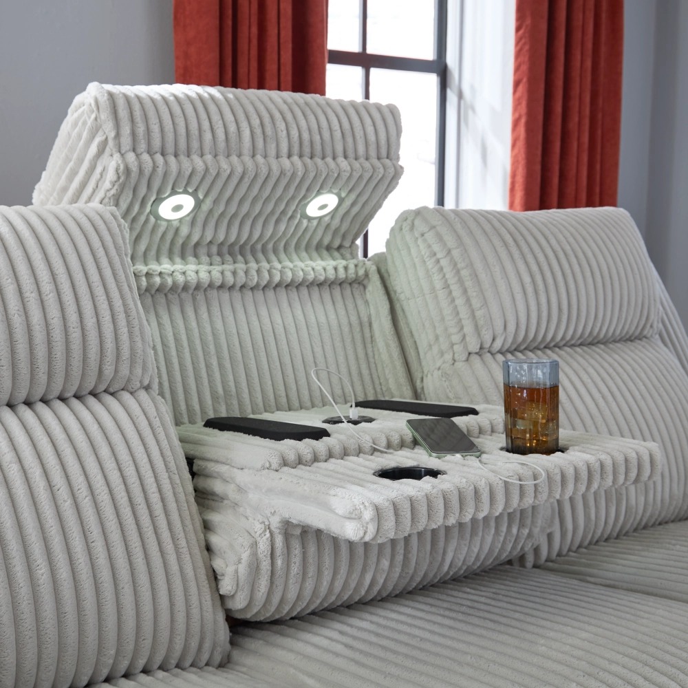 Forest Lake Polyester Power Reclining Living Room Set