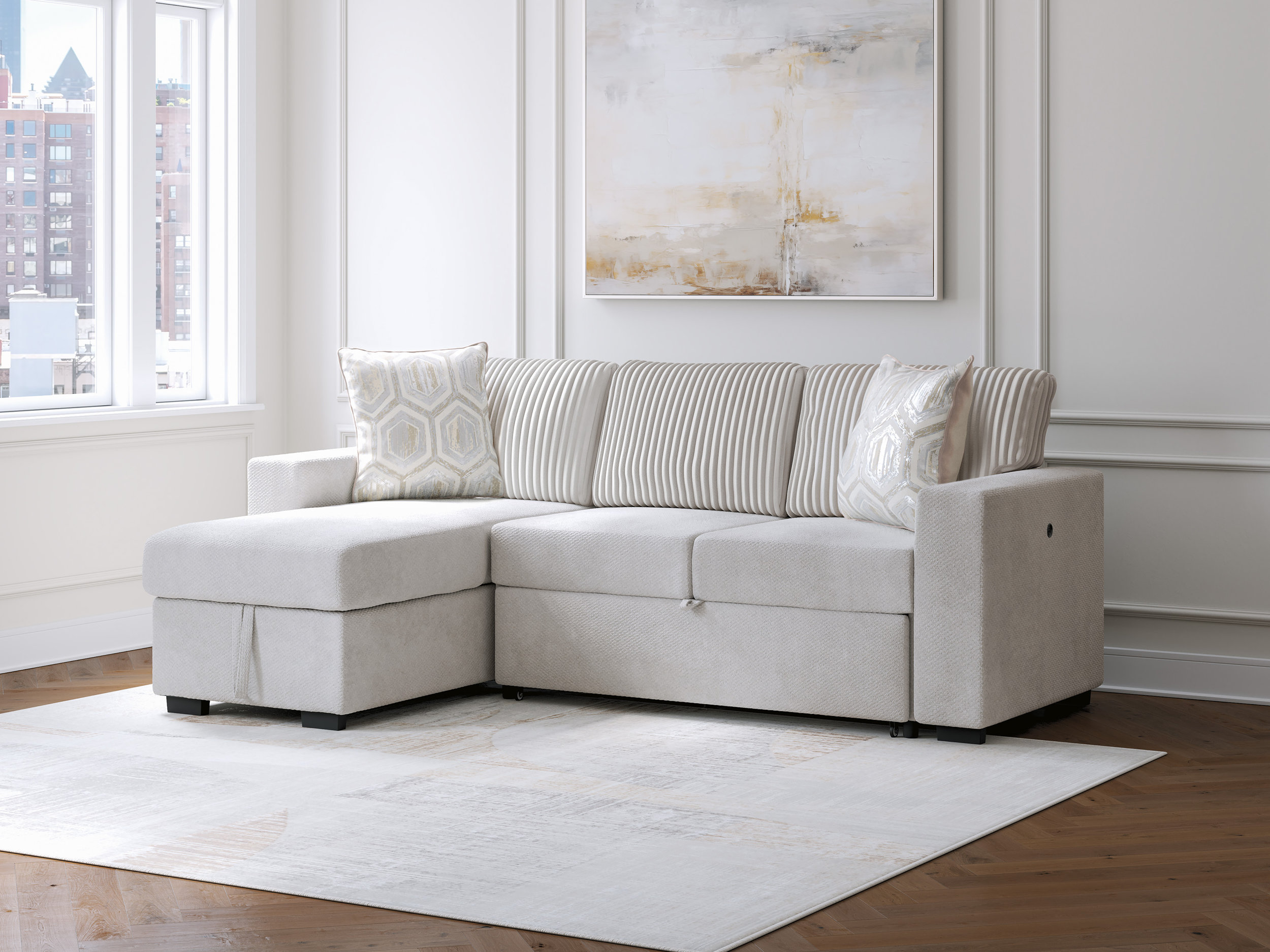 Caspian-town 2-piece Sectional With Chaise
