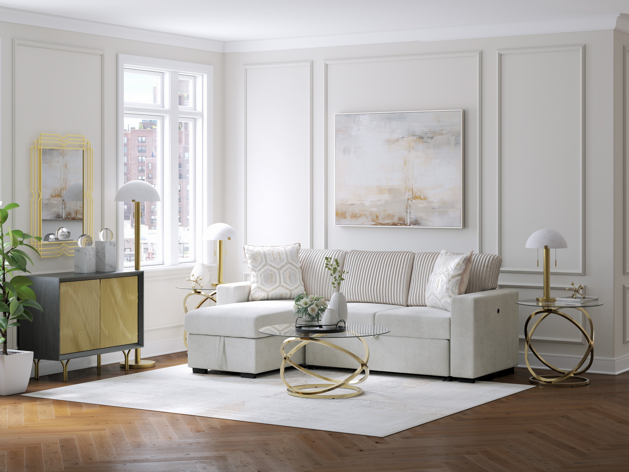 Right Facing – Caspian-Town 2 Piece Sectional 