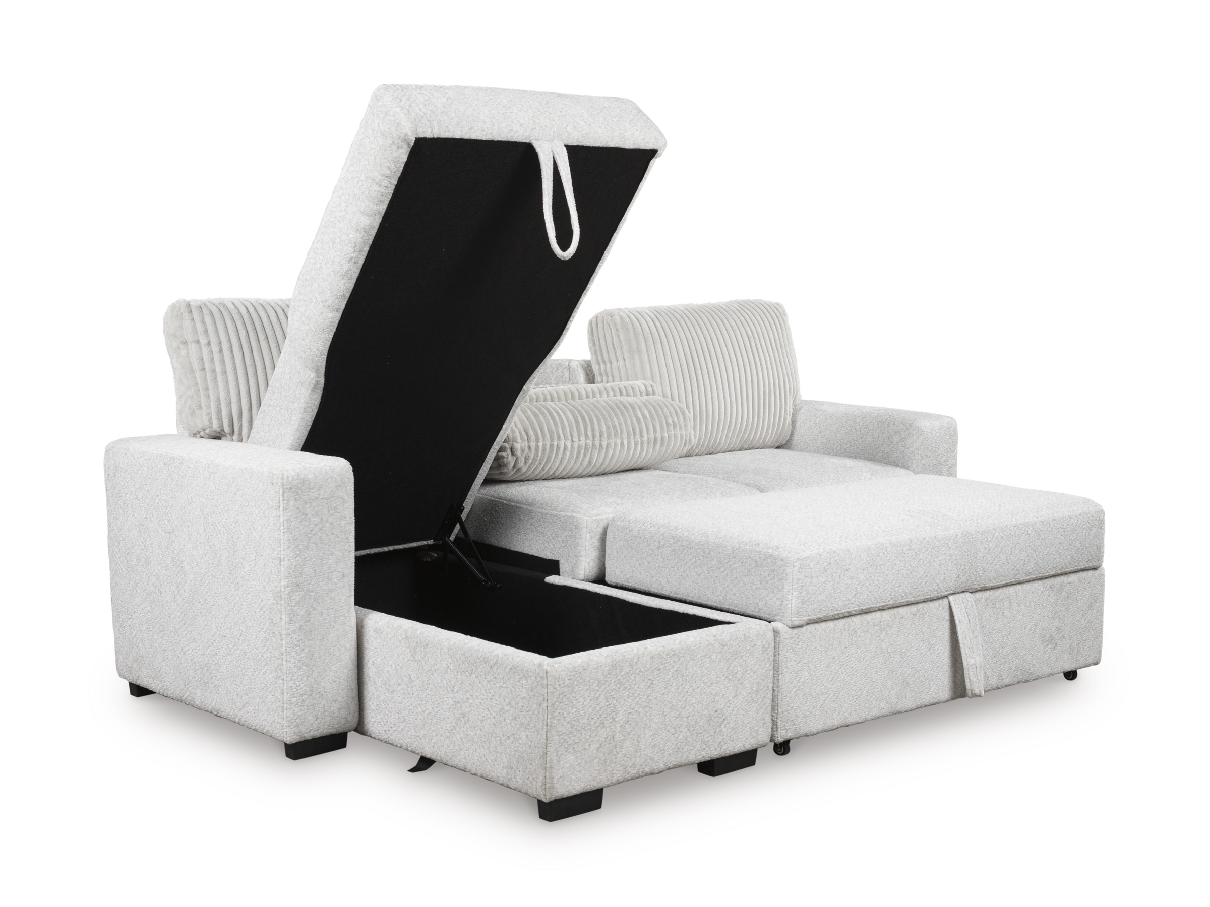 3-Piece Sleeper Sectional With Chaise