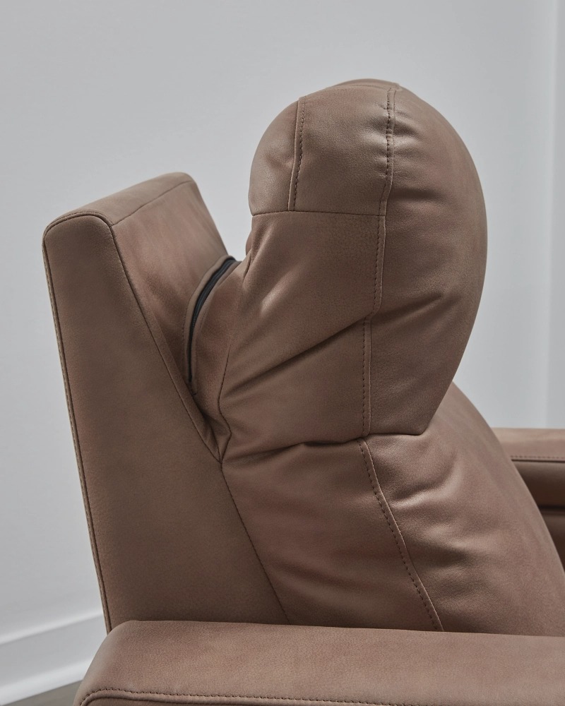 Lorrenton Faux Leather Glider Power Recliner w/Audio System
