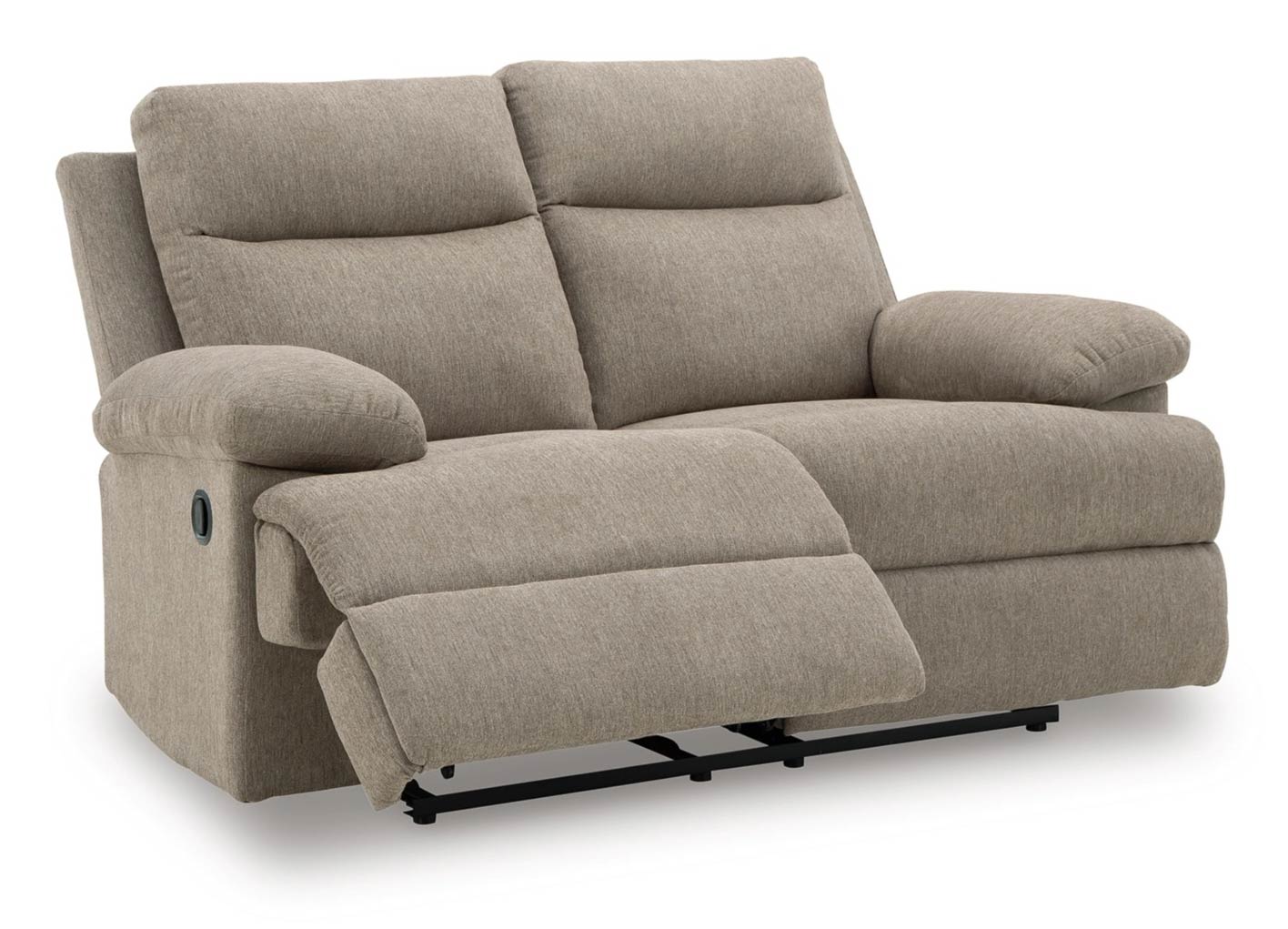 Ashley Side-Swipe Polyester Reclining Loveseat