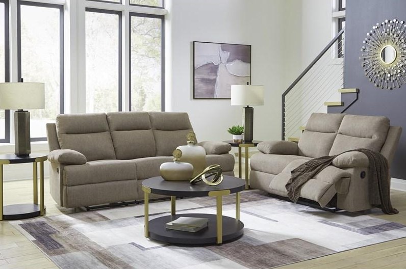Ashley Side-Swipe-Living Room Loveseat Set 