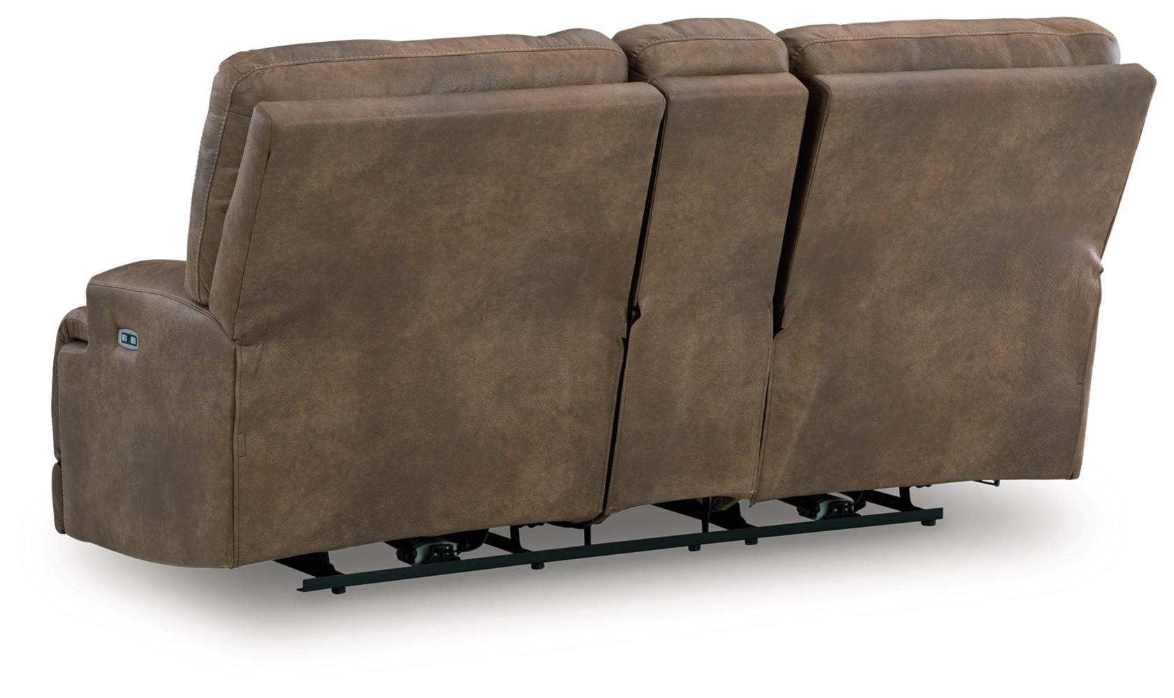 Beckley Place Faux Leather Power Reclining Loveseat w/Console & Adjustable Headrests