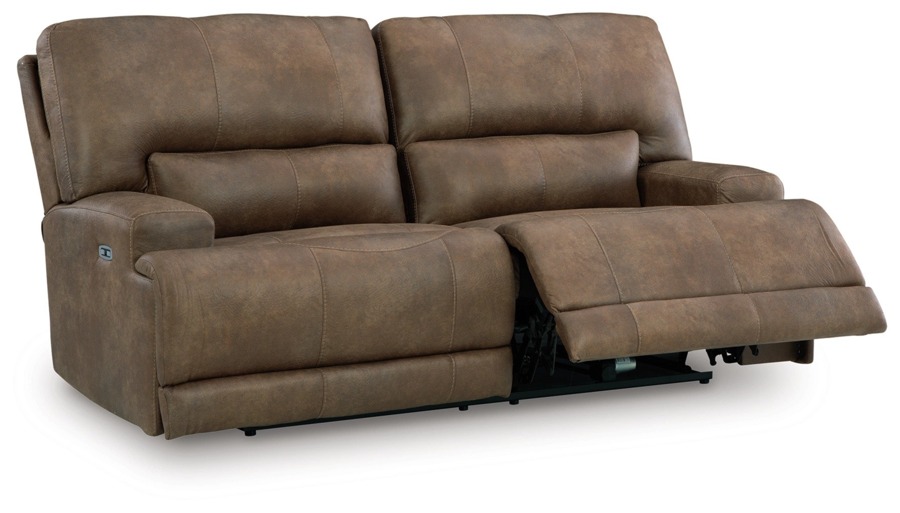 Beckley Place Faux Leather 2-Seat Power Reclining Sofa w/Adjustable Headrests