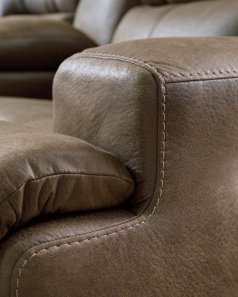 Beckley Place Faux Leather Power Recliner w/Adjustable Headrest