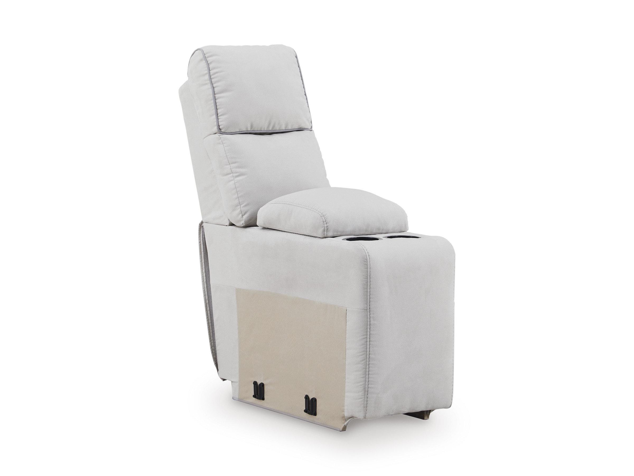 Social Pointe 3-Piece Polyester Modular Power Reclining Loveseat w/Console