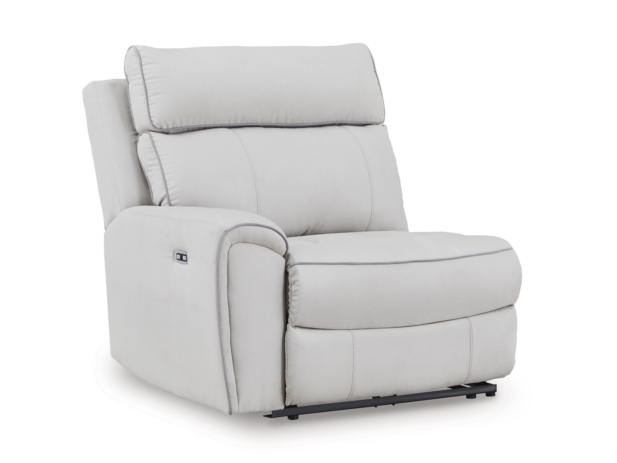 Social Pointe 3-Piece Polyester Modular Power Reclining Loveseat w/Console