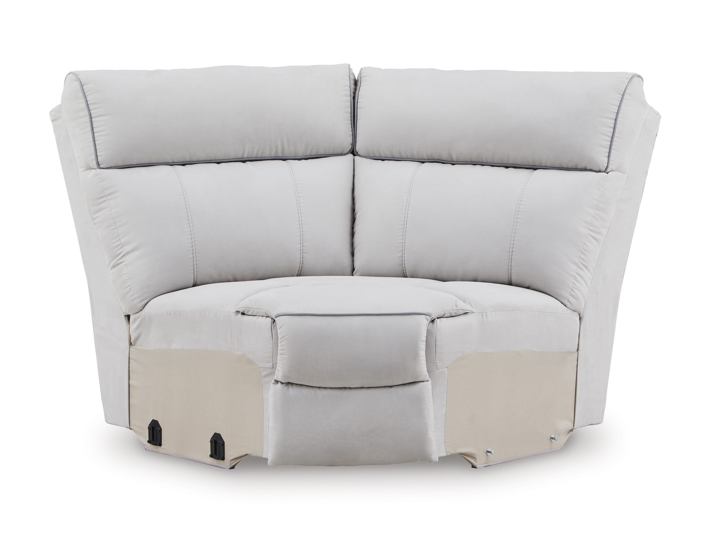 Social Pointe 5-Piece L-Shaped Polyester Power Reclining Sectional