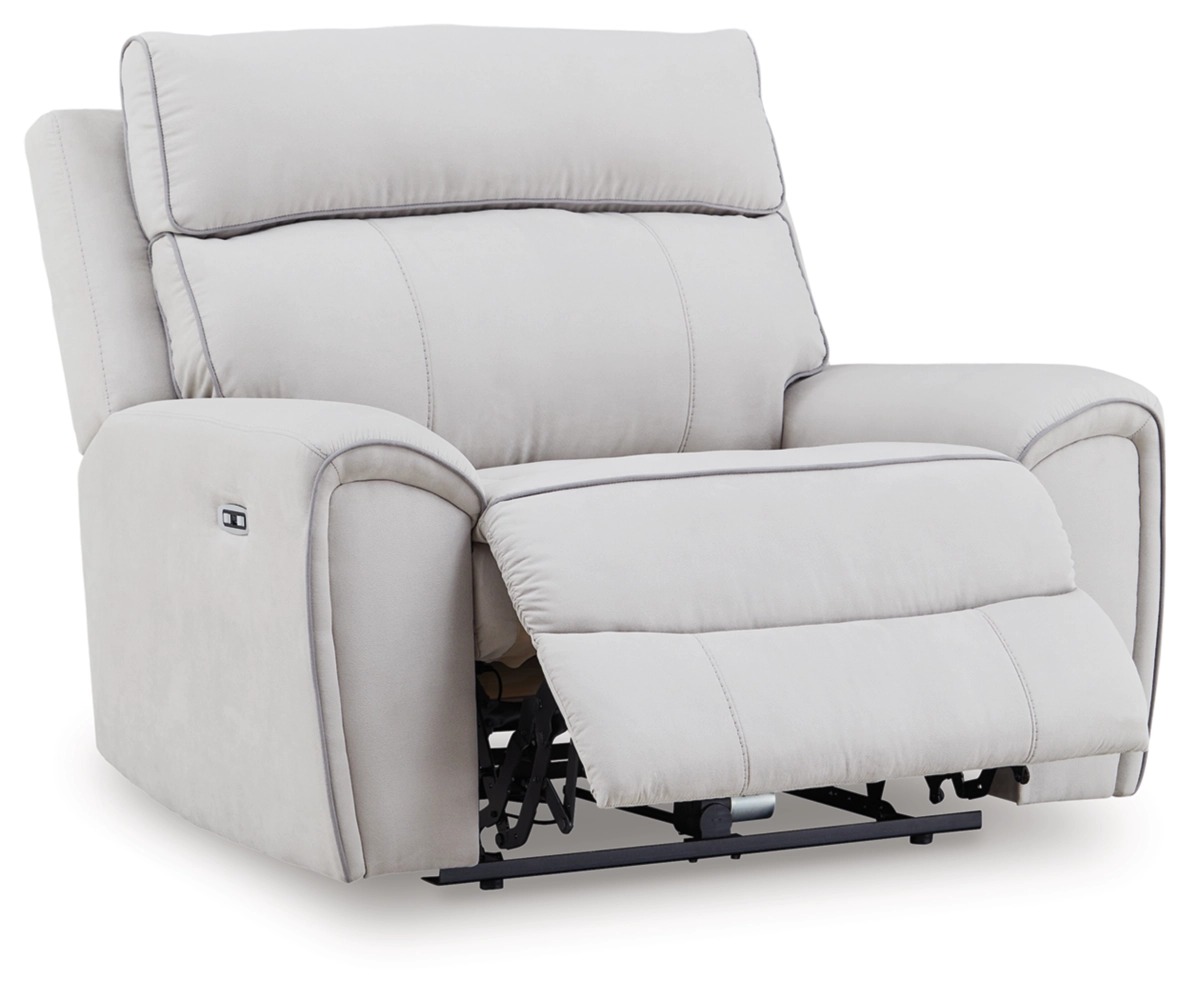 Social Pointe Polyester Power Recliner w/Adjustable Headrest
