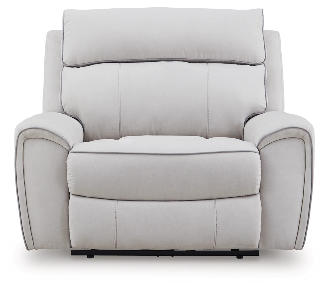 Social Pointe Polyester Power Recliner w/Adjustable Headrest