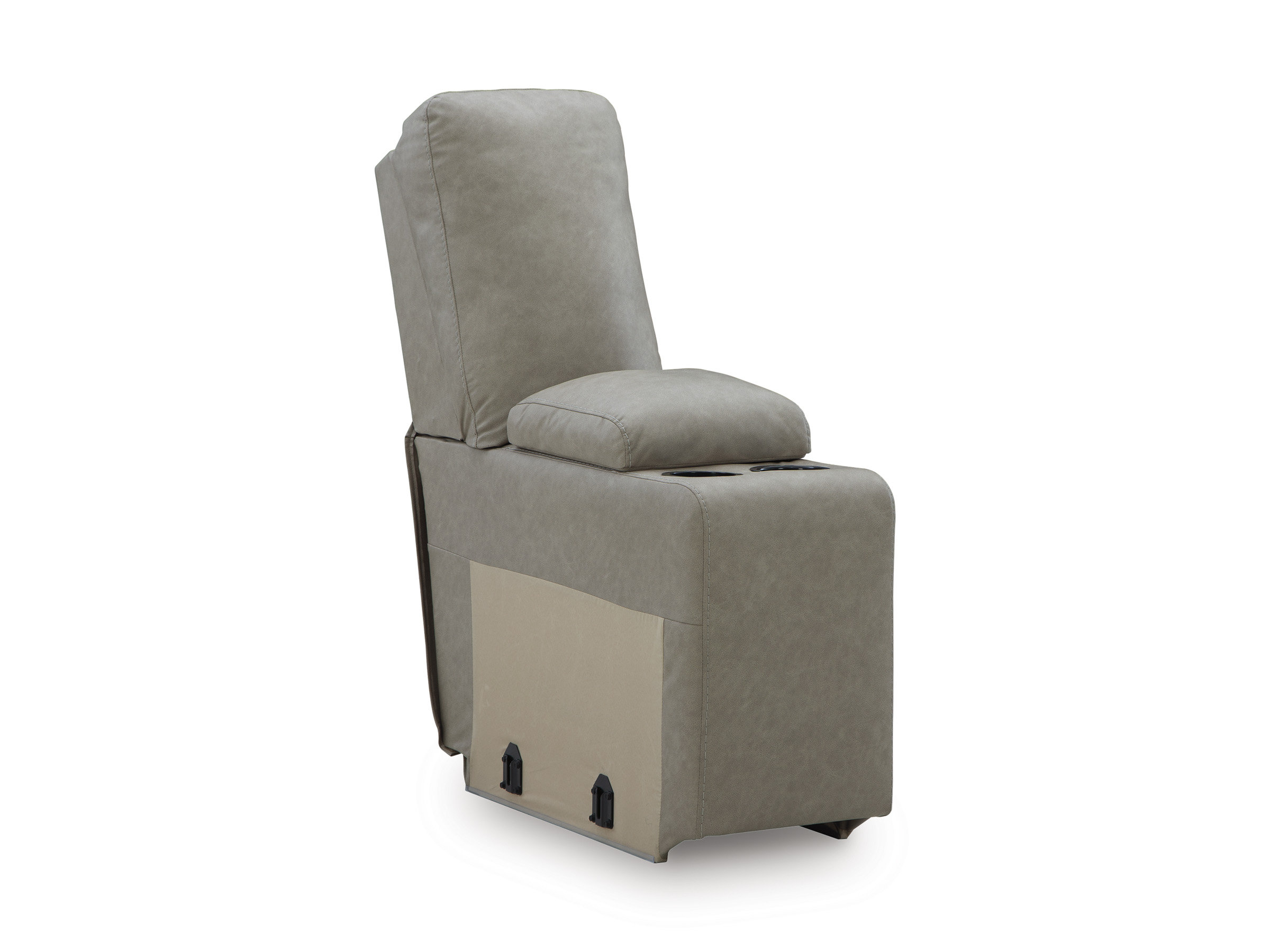 Narwhal Place 3-Piece Faux Leather Modular Power Reclining Loveseat w/Console