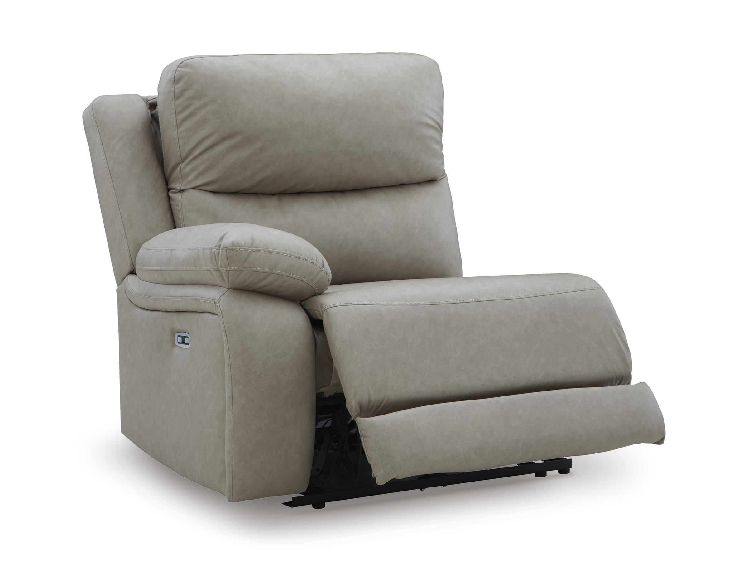 Narwhal Place 6-Piece L-Shaped Faux Leather Power Reclining Sectional w/Console