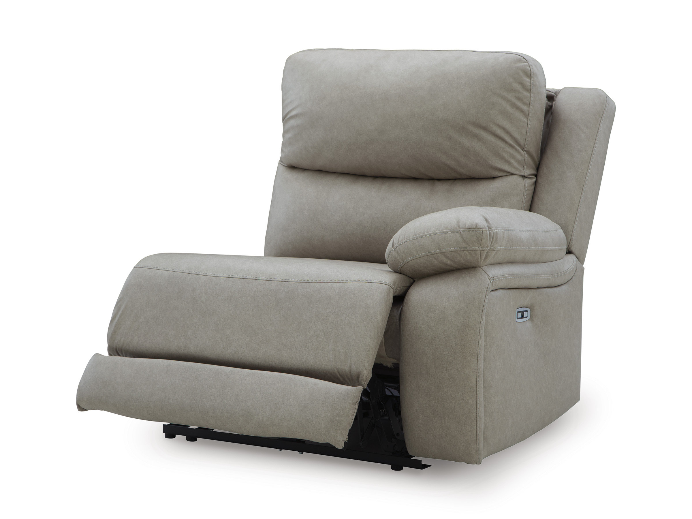 Narwhal Place 6-Piece L-Shaped Faux Leather Power Reclining Sectional w/Console