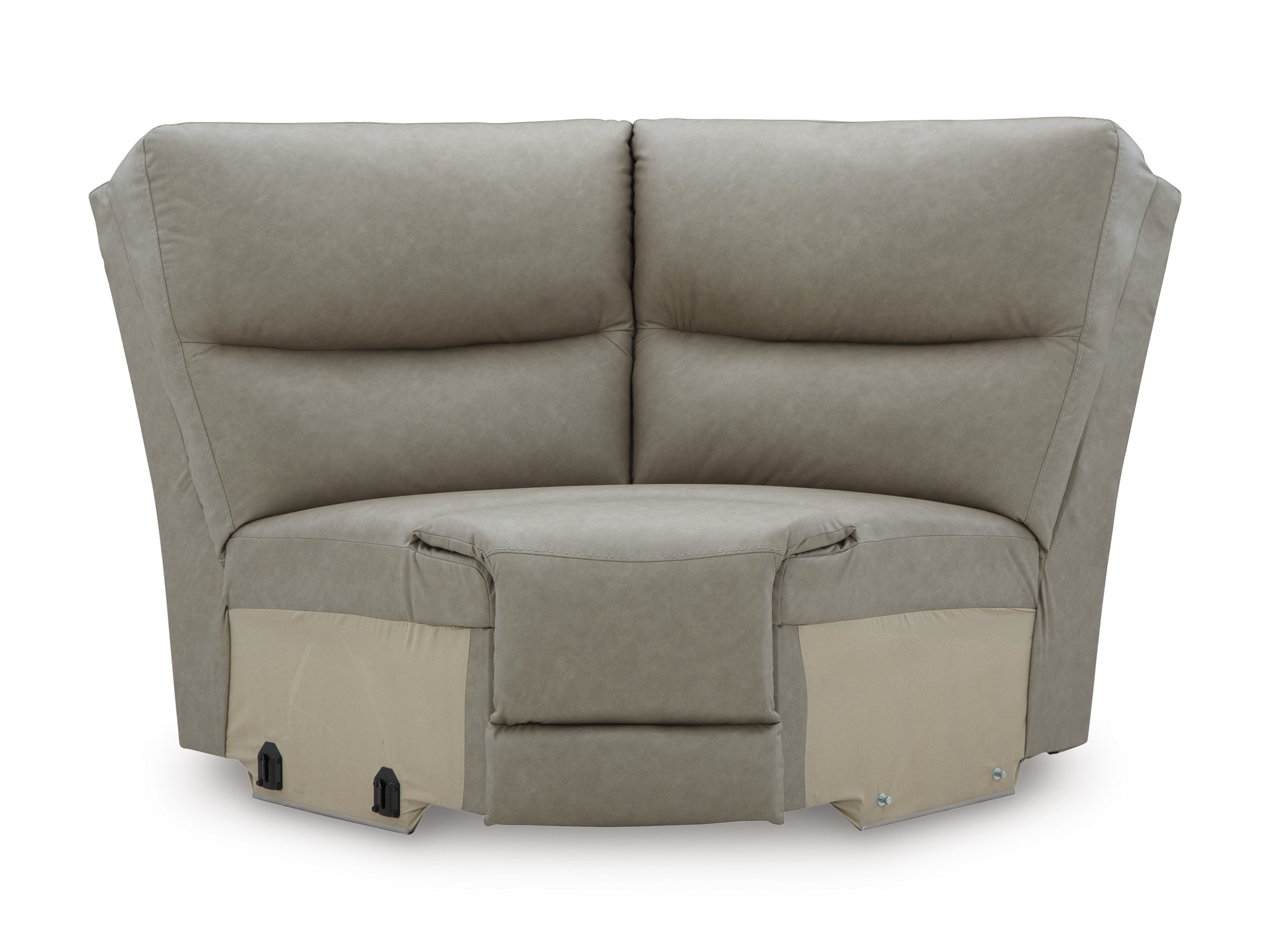 Narwhal Place 6-Piece L-Shaped Faux Leather Power Reclining Sectional w/Console