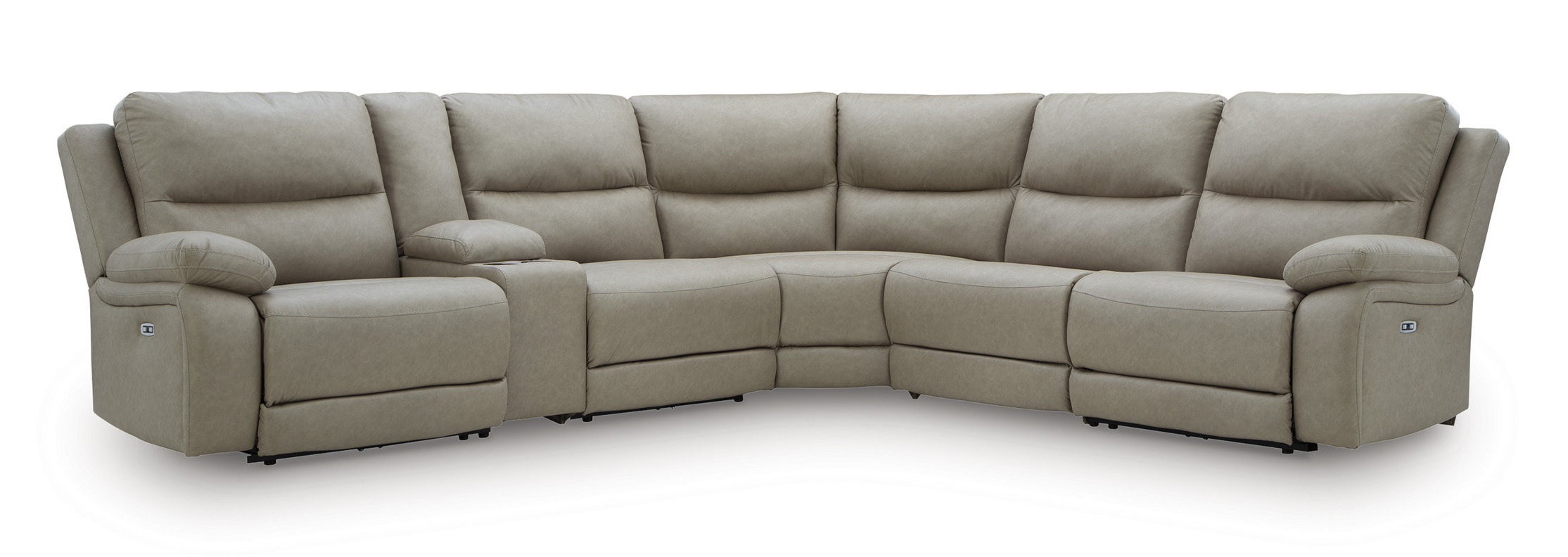 Ashley Narwhal Place 6-Piece Power Reclining Sectional, Pebble