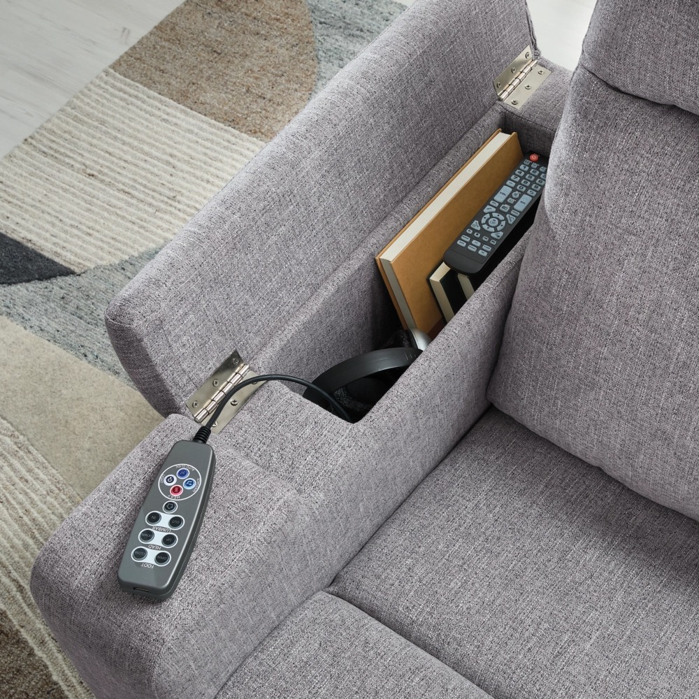 Pineland Polyester Glider Power Recliner w/Audio System