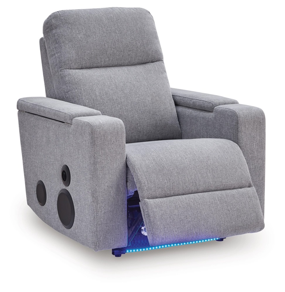 Pineland Polyester Glider Power Recliner w/Audio System