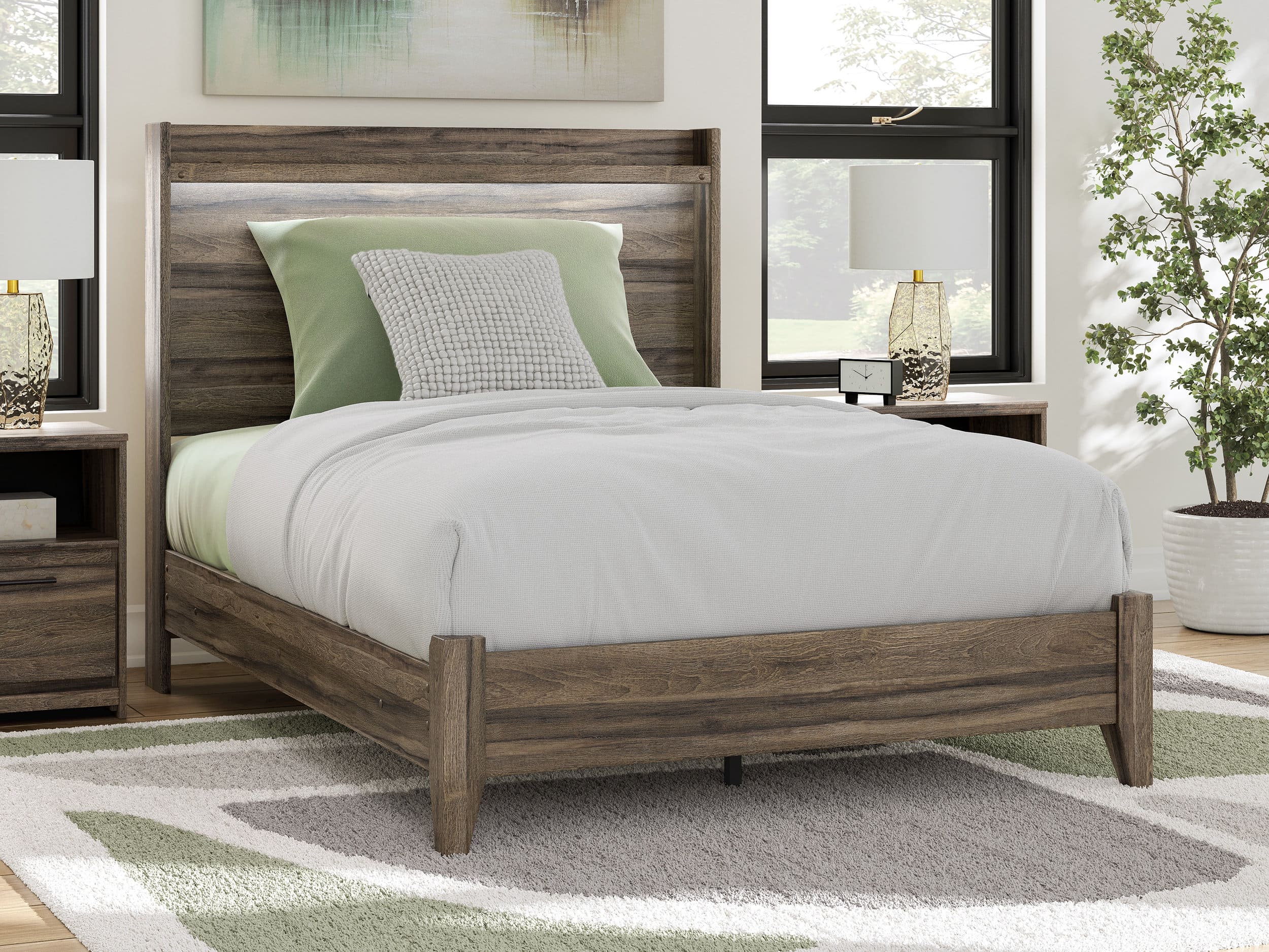 Elbrim MDF Panel Bedroom Set