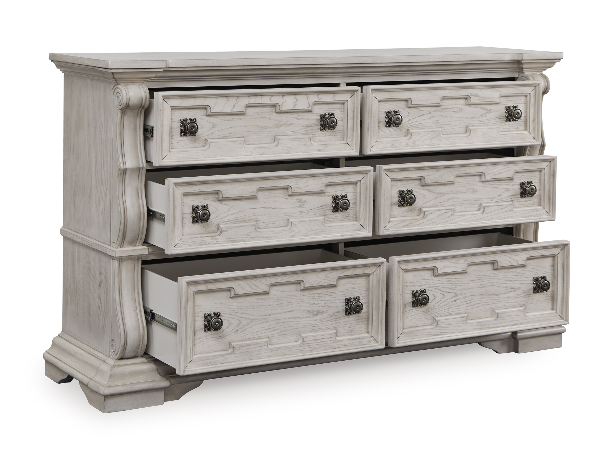 Bruchandi MDF/Wood Veneer Dresser w/6 Drawers