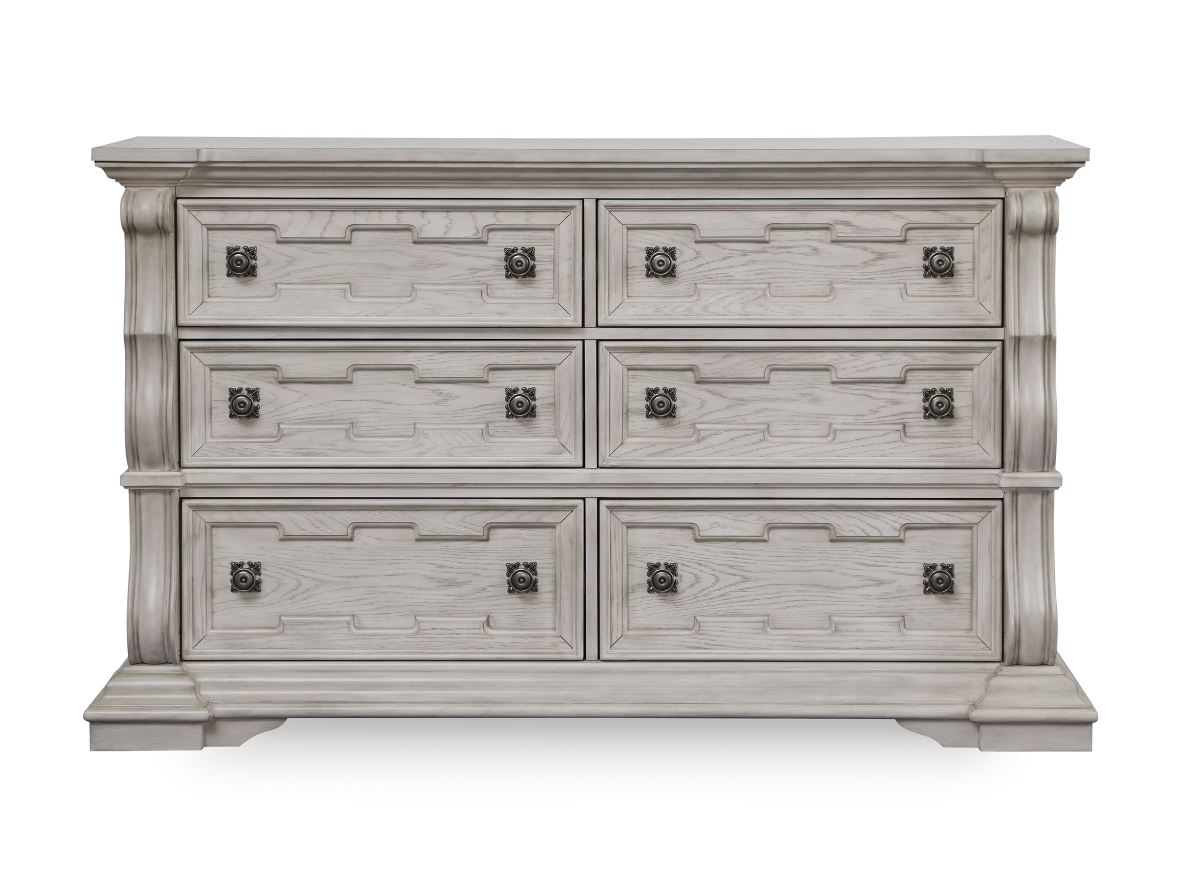 Bruchandi MDF/Wood Veneer Dresser w/6 Drawers