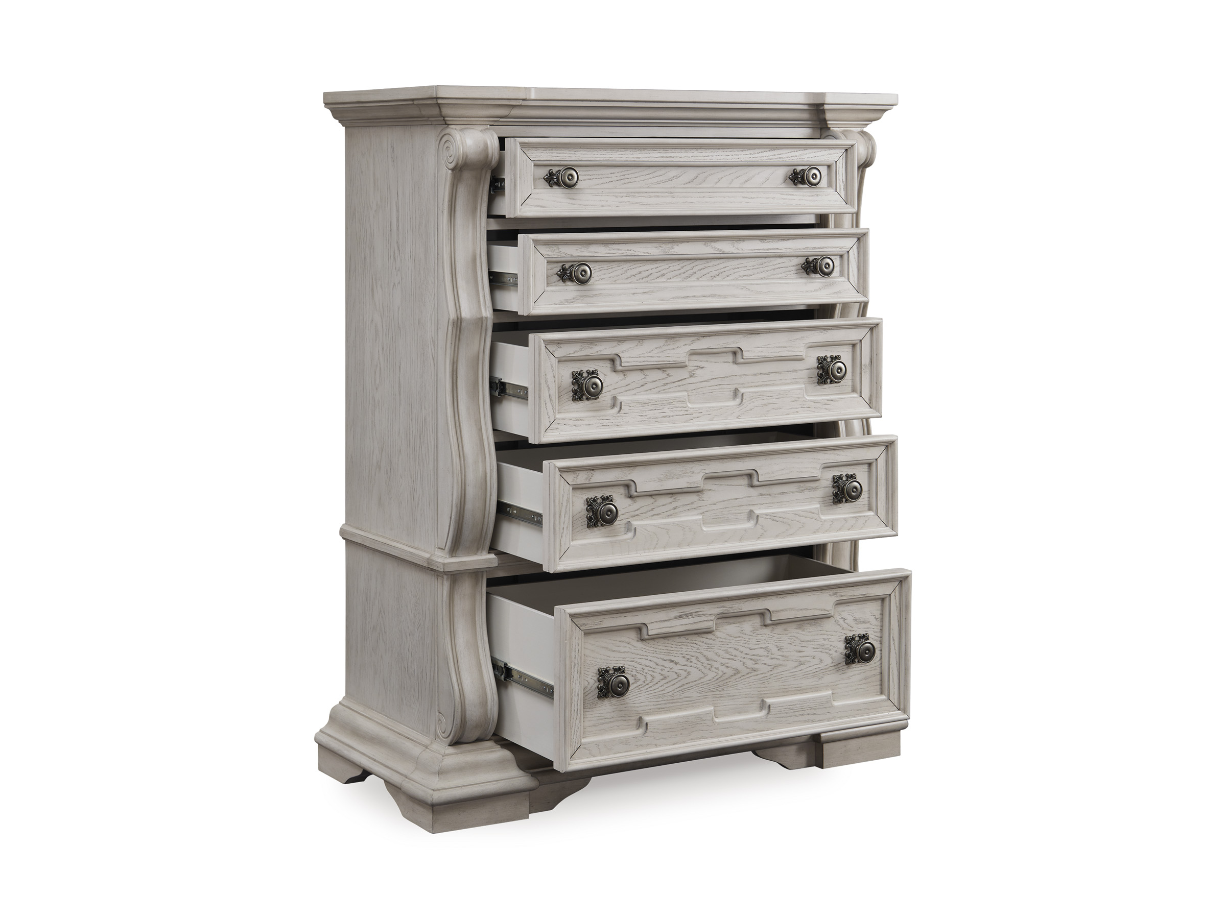 Bruchandi MDF/Wood Veneer Chest w/5 Drawers