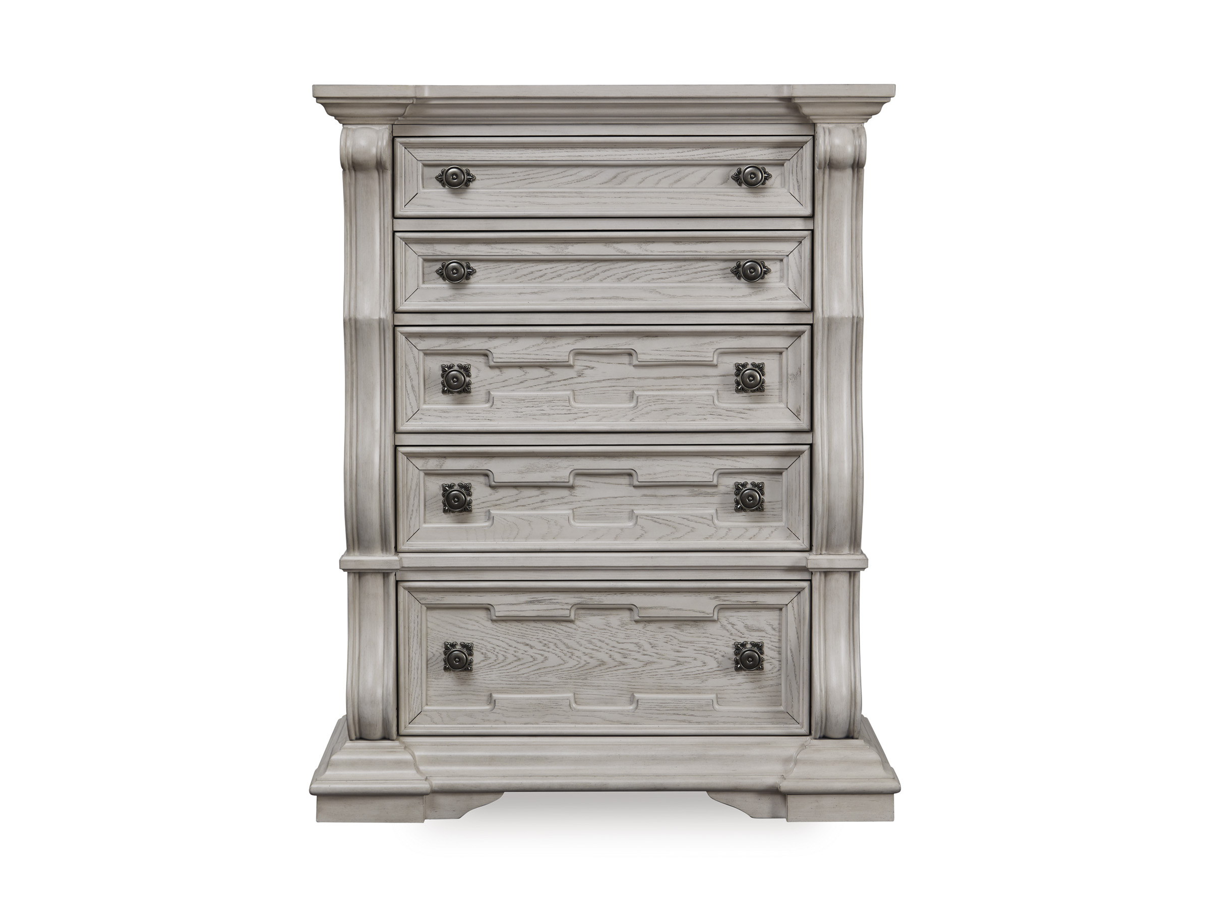 Bruchandi MDF/Wood Veneer Chest w/5 Drawers