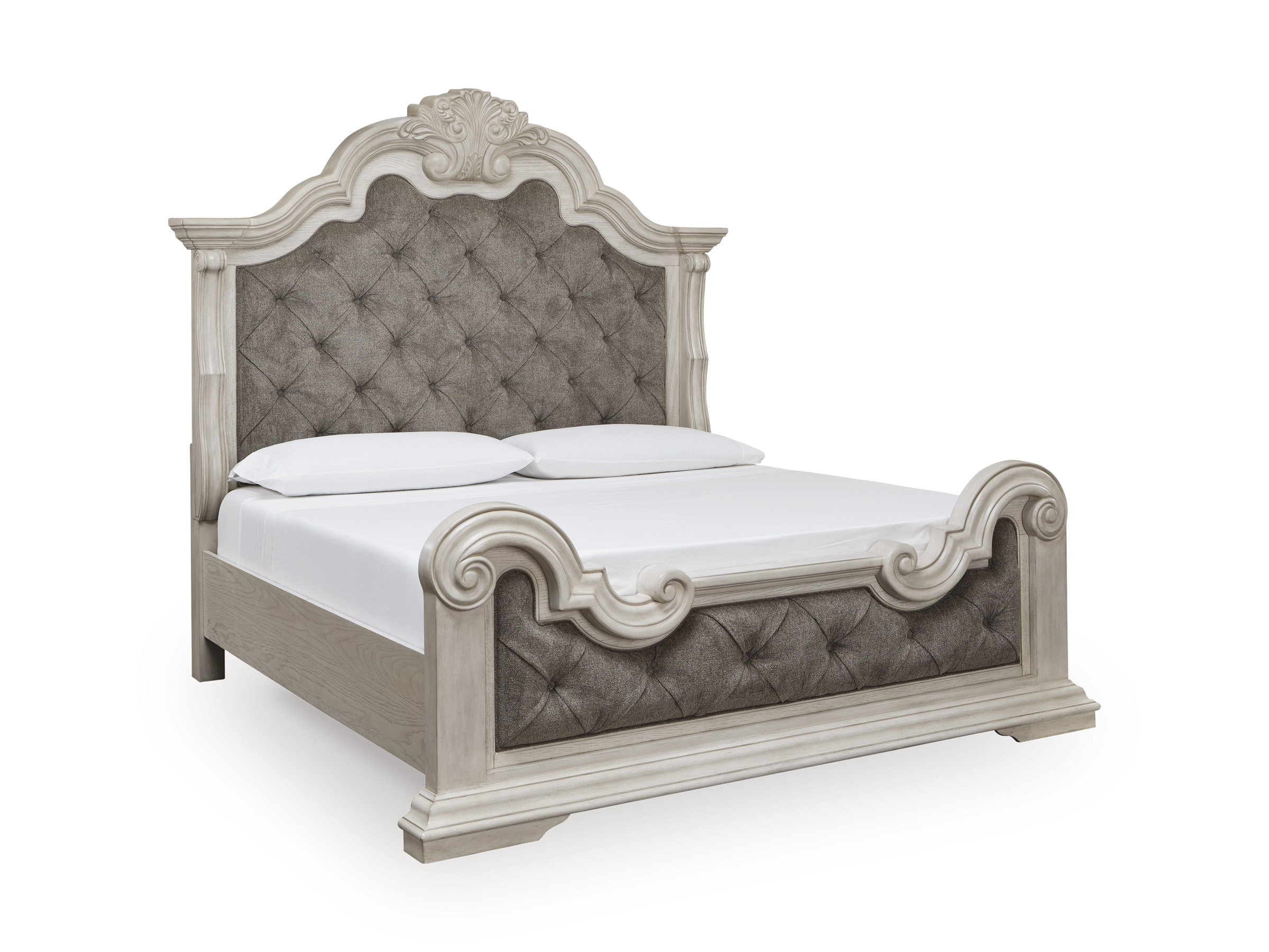 Bruchandi Fabric/MDF/Wood Veneer Upholstered Panel Bed