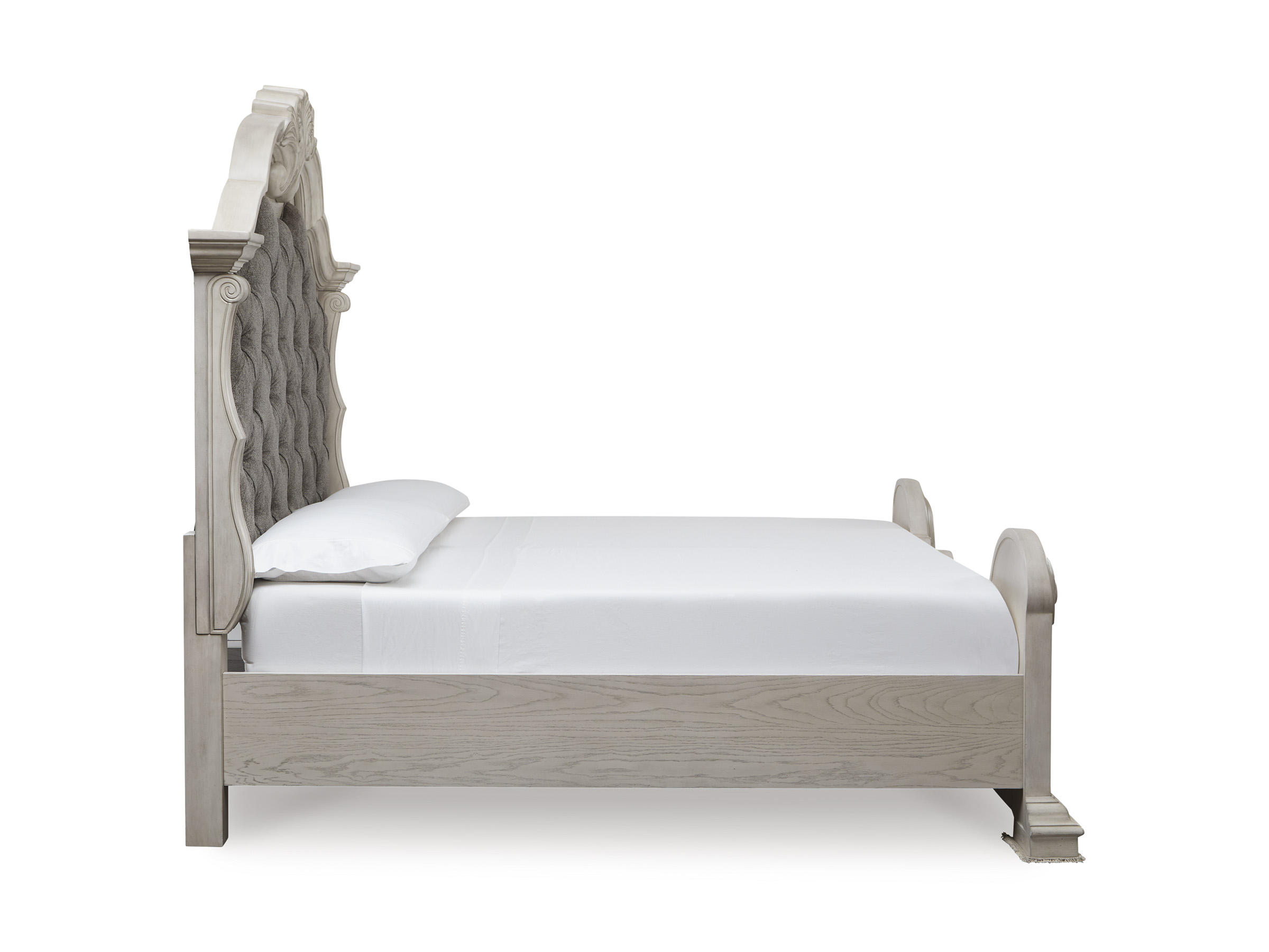 Bruchandi Fabric/MDF/Wood Veneer Upholstered Panel Bed, King Size