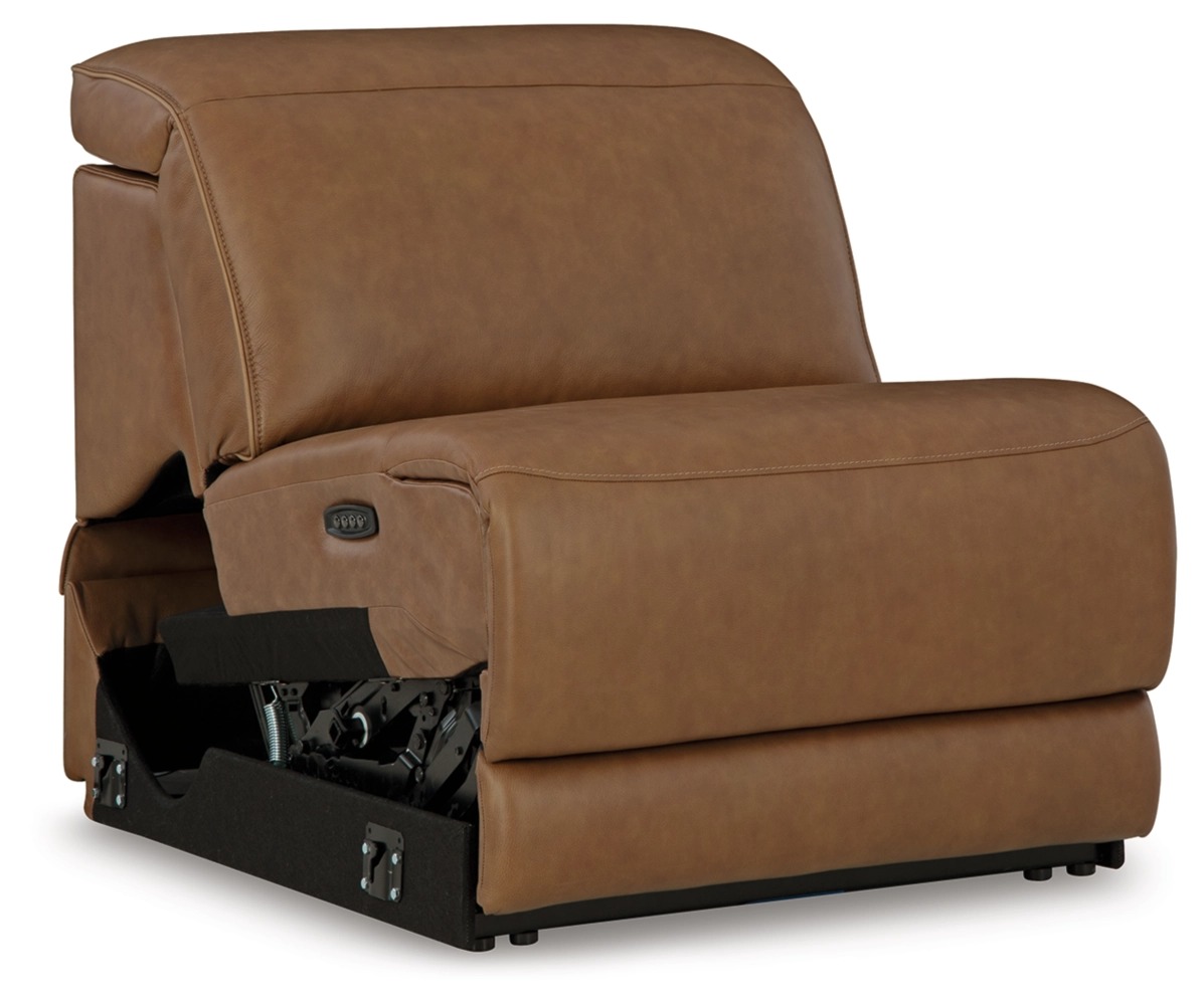 Magic Man Rally 5-Piece L-Shaped Leather Power Reclining Sectional