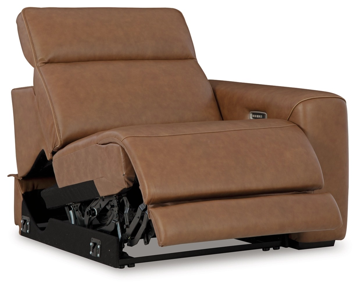 Magic Man Rally 6-Piece L-Shaped Leather Power Reclining Sectional w/Console
