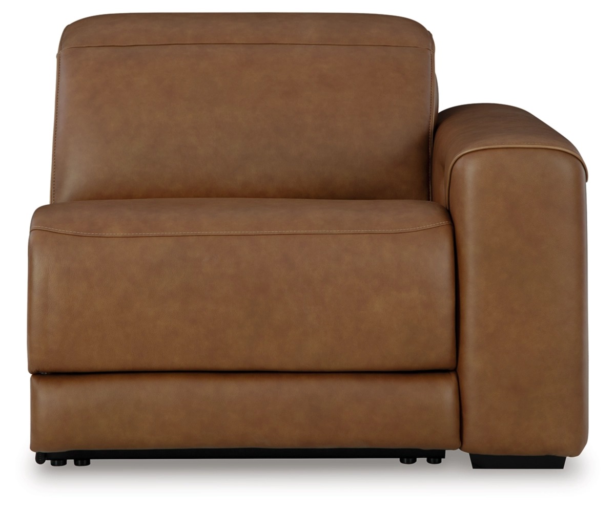 Magic Man Rally 5-Piece L-Shaped Leather Power Reclining Sectional